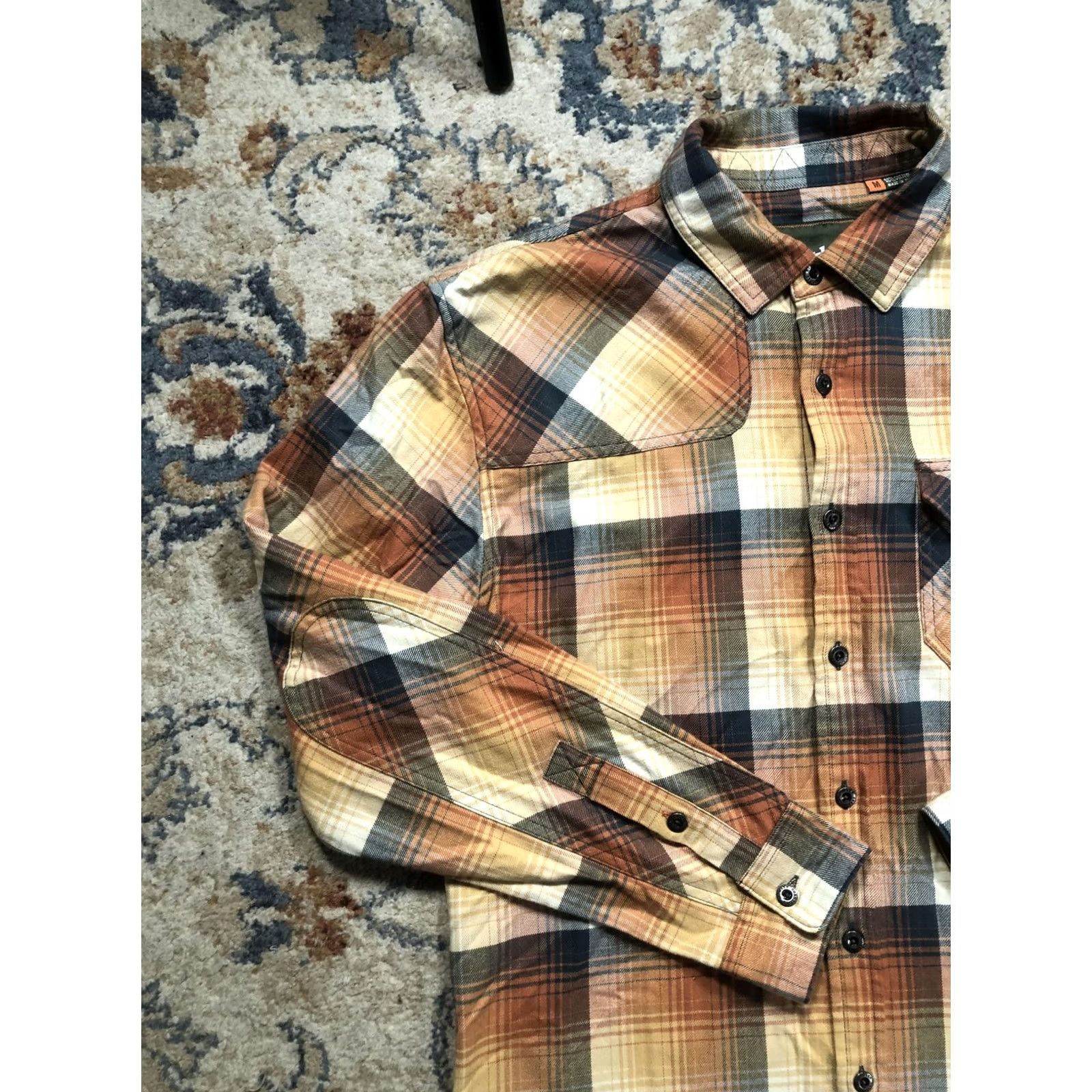 Vintage Howler Bros Shirt Mens Medium Brown Plaid Western Button Up Long Sleeve Harker Size US M / EU 48-50 / 2 - 3 Thumbnail
