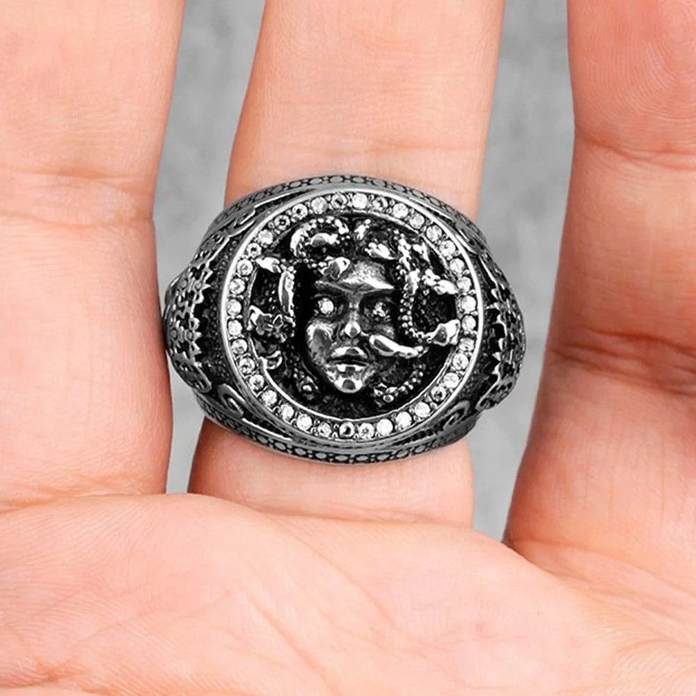 Japanese Brand Retro Medusa Ring Size ONE SIZE - 4 Thumbnail