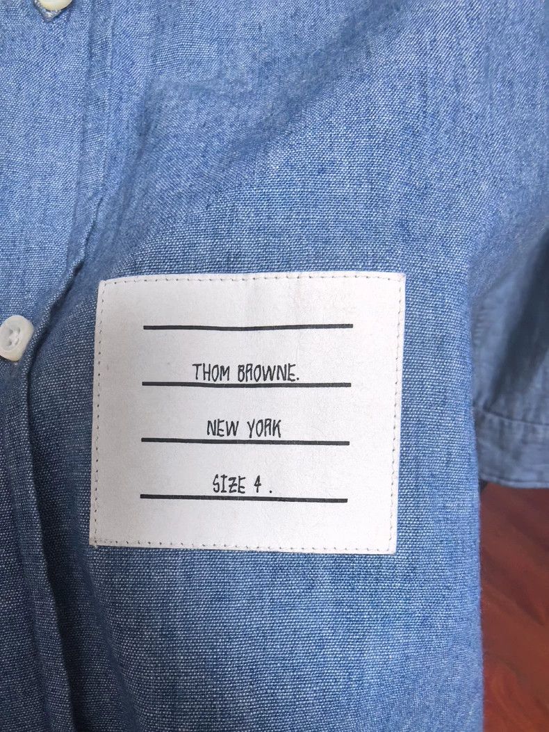 Thom Browne thom browne Sleeve-marked shirt 2503-Nextarrow Size US XL / EU 56 / 4 - 2 Thumbnail