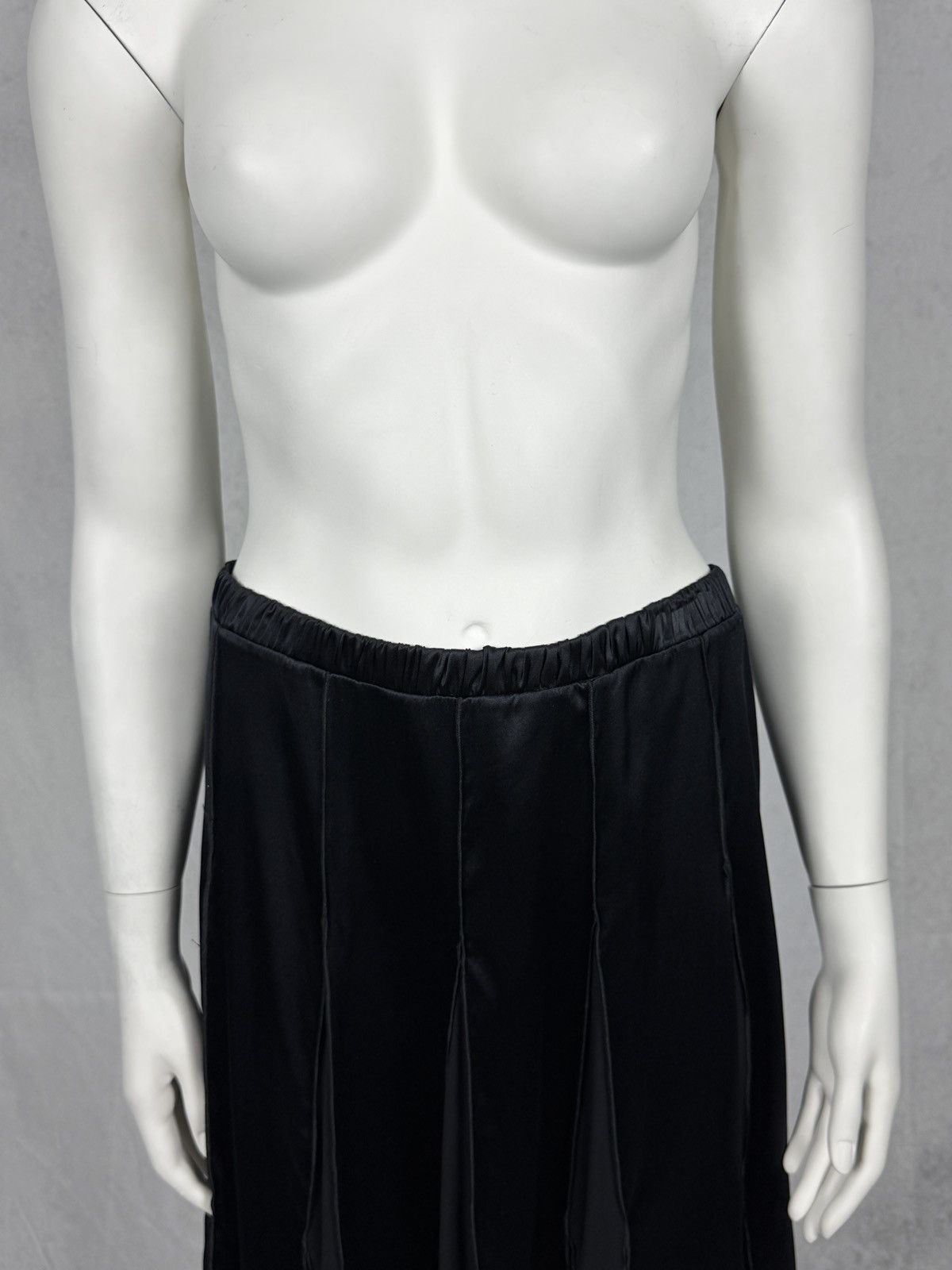 Roberto Cavalli S/S2004 Flared Paneled Silk Fluid Skirt