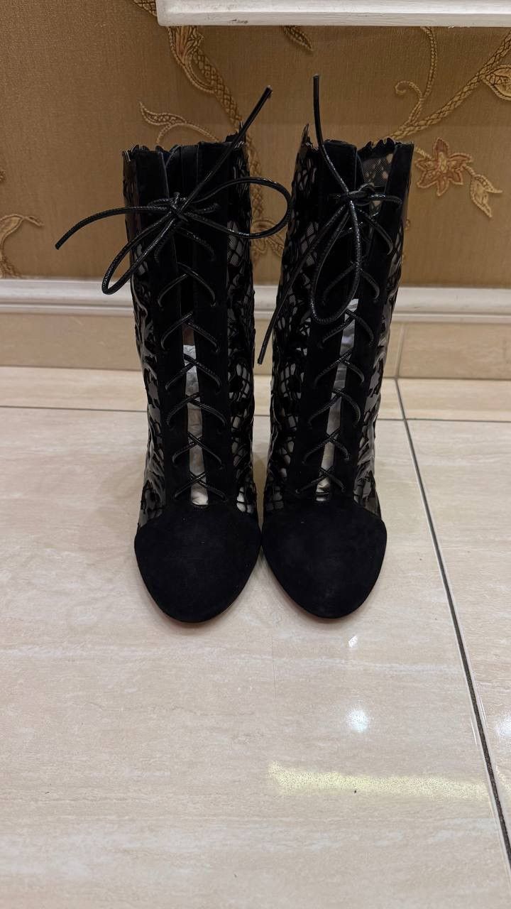 Alaia Alaia Leather Lace Up Boots Size 37,5 Size US 7.5 / IT 37.5 - 4 Thumbnail