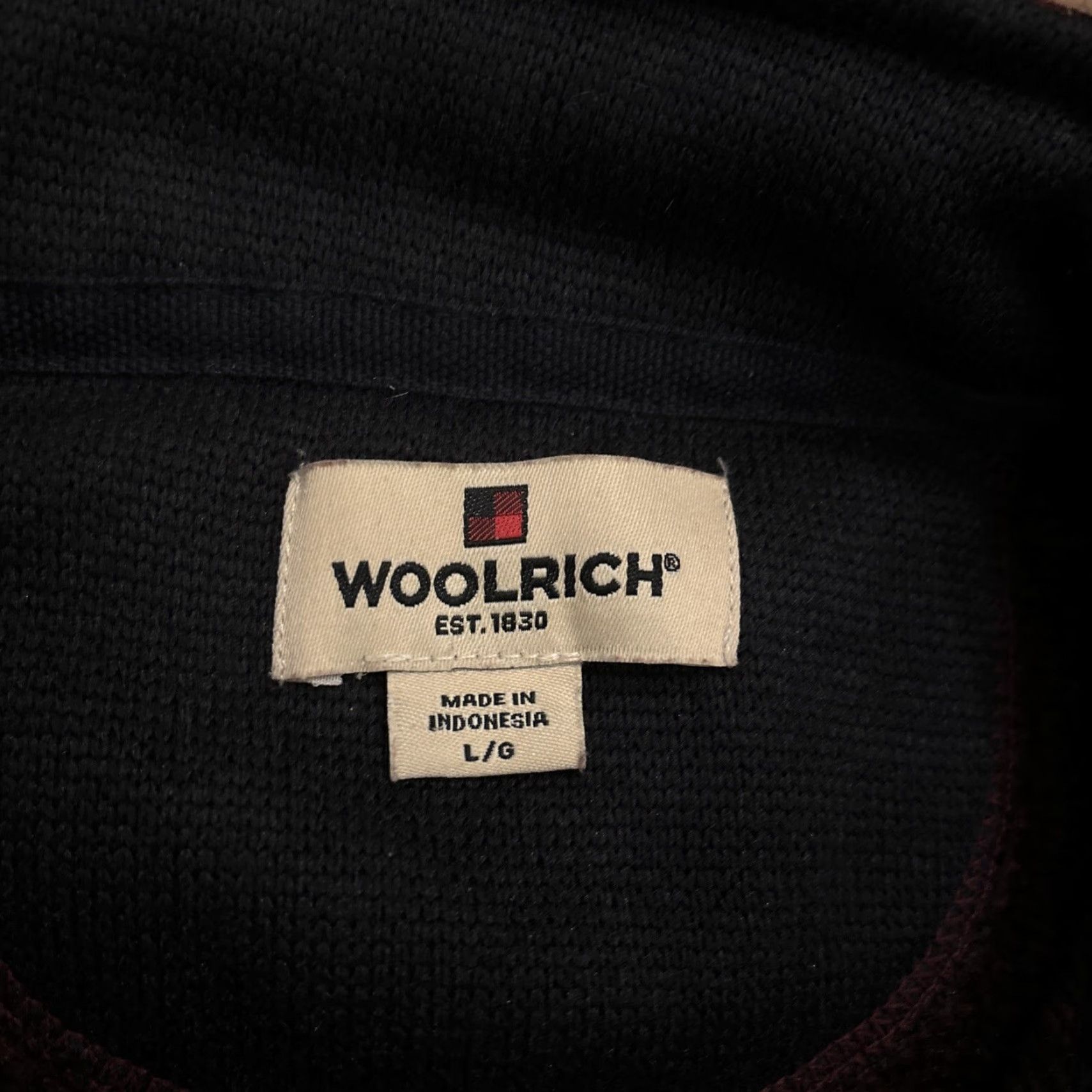 Vintage Woolrich Mens 1/4 Zip Pullover Sweater Fleece Size L Heather Burgundy Size US L / EU 52-54 / 3 - 2 Thumbnail