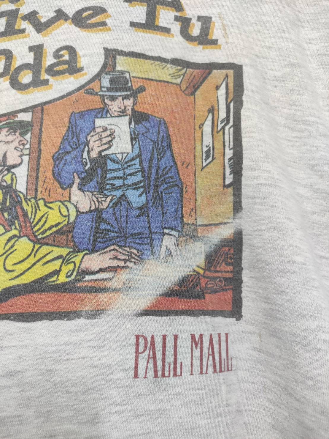 Vintage Vtg 90's Pall Mall (cigarette) Brand Promo USA T-Shirt Size US XL / EU 56 / 4 - 4 Thumbnail