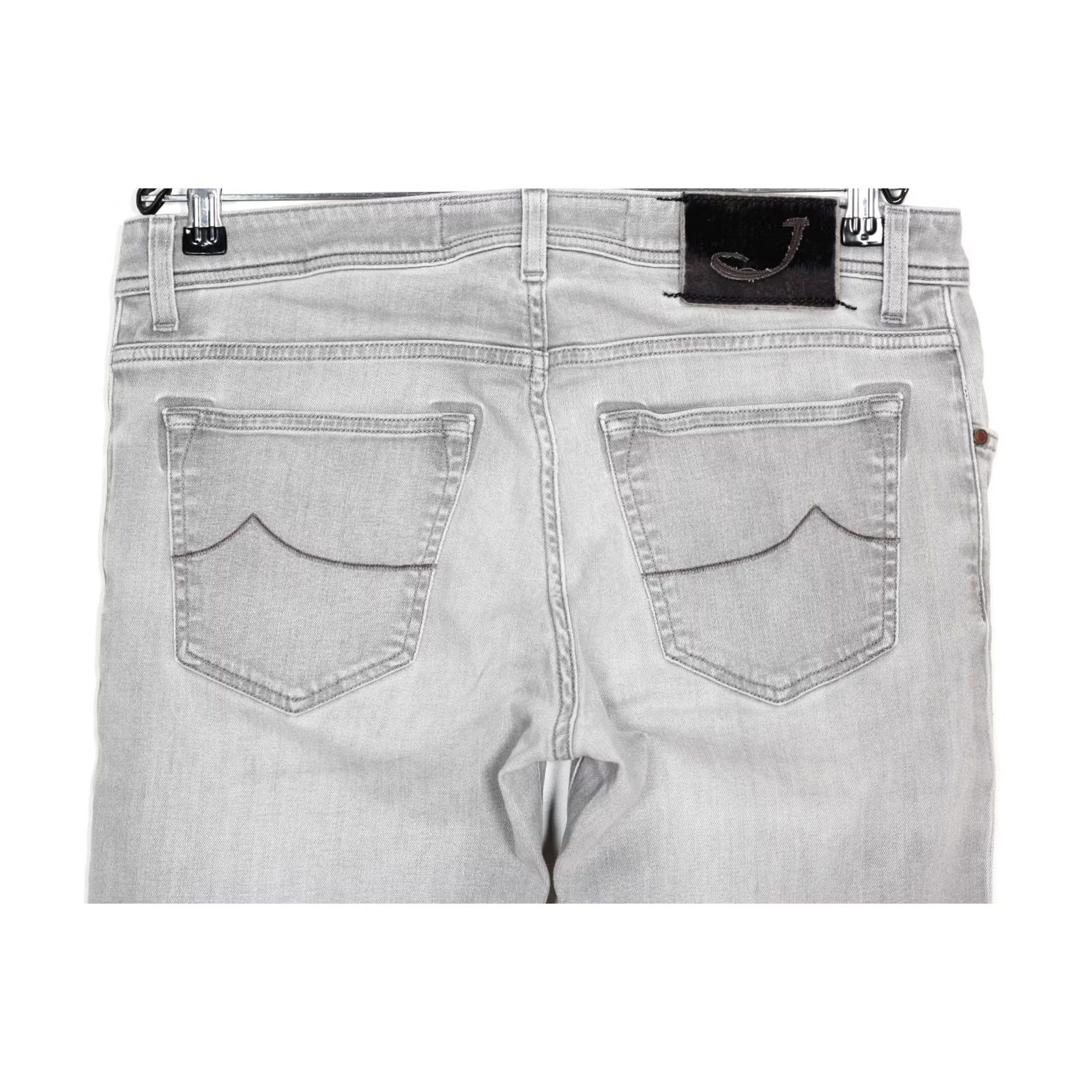 Jacob Cohen JACOB COHEN PW622 COMF Stretch Jeans Men Size 34 Inseam 27" DZ8386 Jeans Men 34 Grey 5-Pocket Designer Slim Straight Vintage No Size US 34 / EU 50 - 3 Thumbnail
