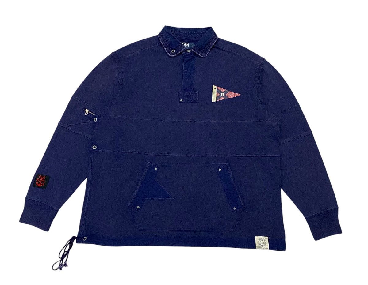 Polo Ralph Lauren × Vintage Vintage Polo Ralph Lauren PRLC Rugby Long Sleeve (Big Size) Size US XXL / EU 58 / 5 - 2 Thumbnail