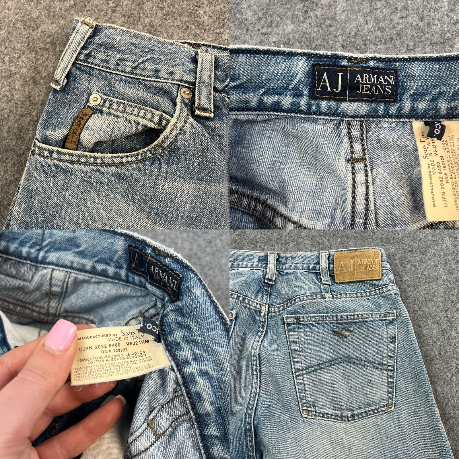 Vintage VINTAGE Armani Jeans Shirt? Size US 28 / EU 44 - 8 Thumbnail