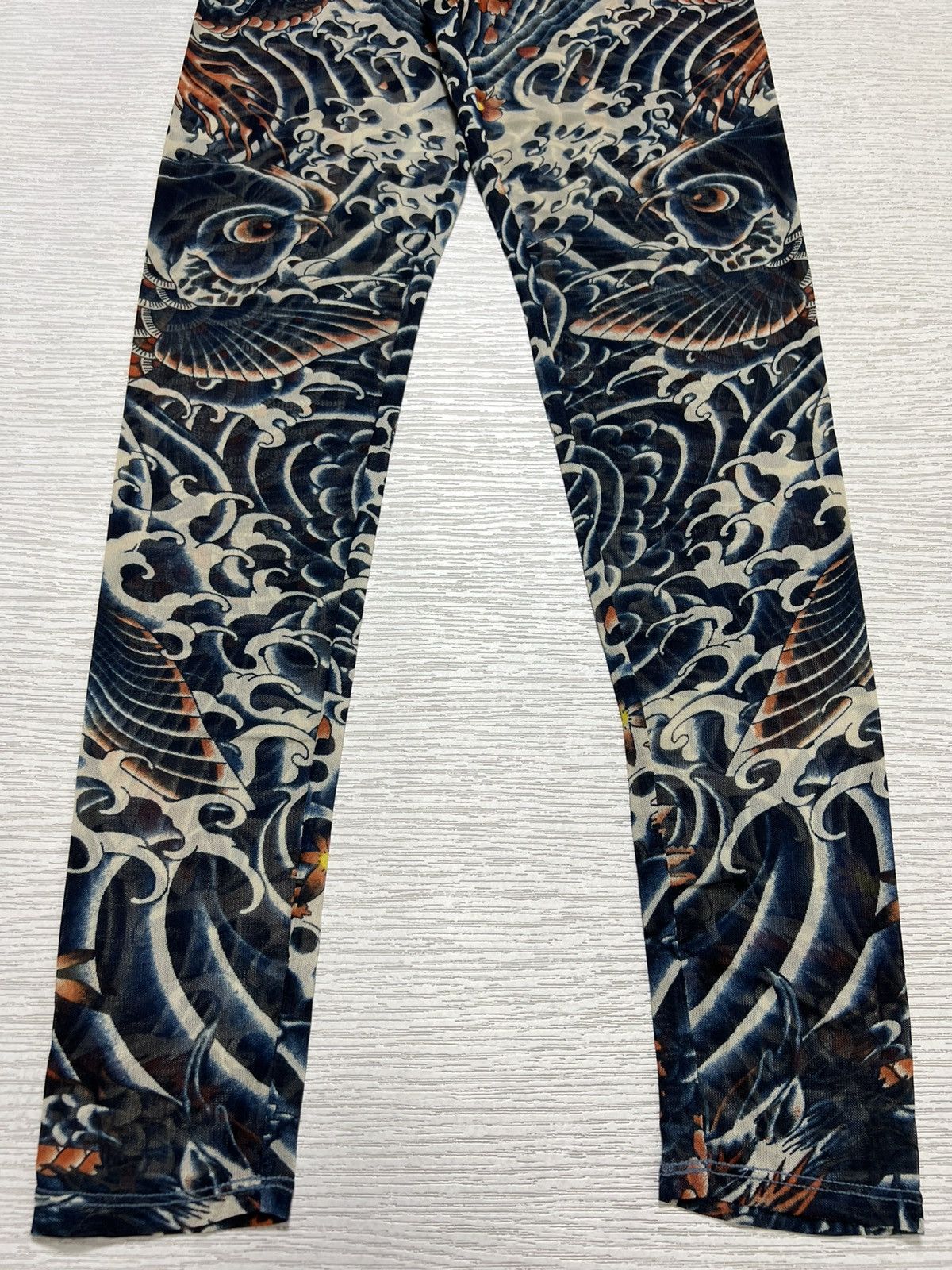 Jean Paul Gaultier Jean Paul Gaultier X Target Koi Fish Mesh Tattoo Leggings Size 23" - 7 Thumbnail