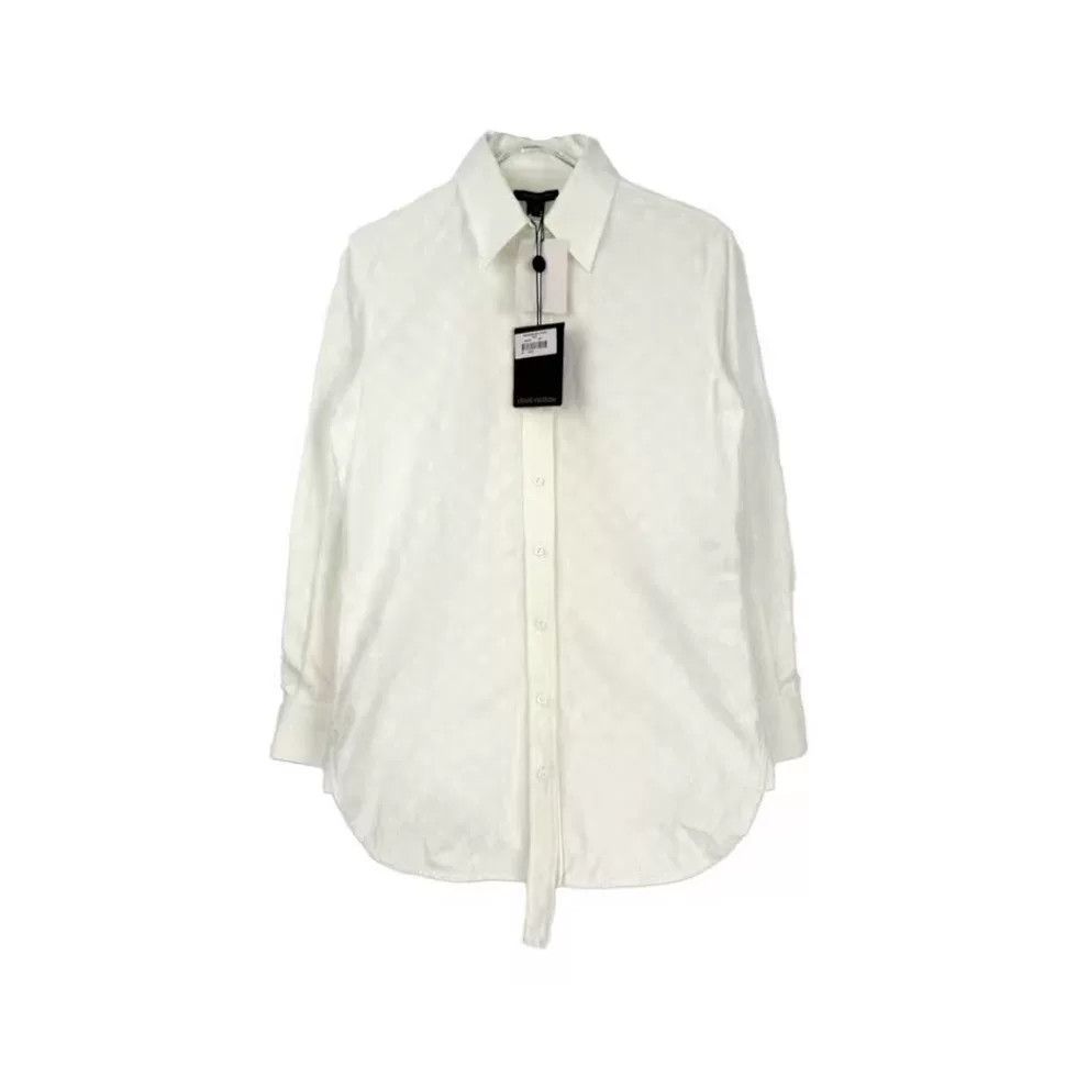 Louis Vuitton LV White Logo Pattern Button-Up Shirt Size US XS / EU 42 / 0 - 1 Thumbnail