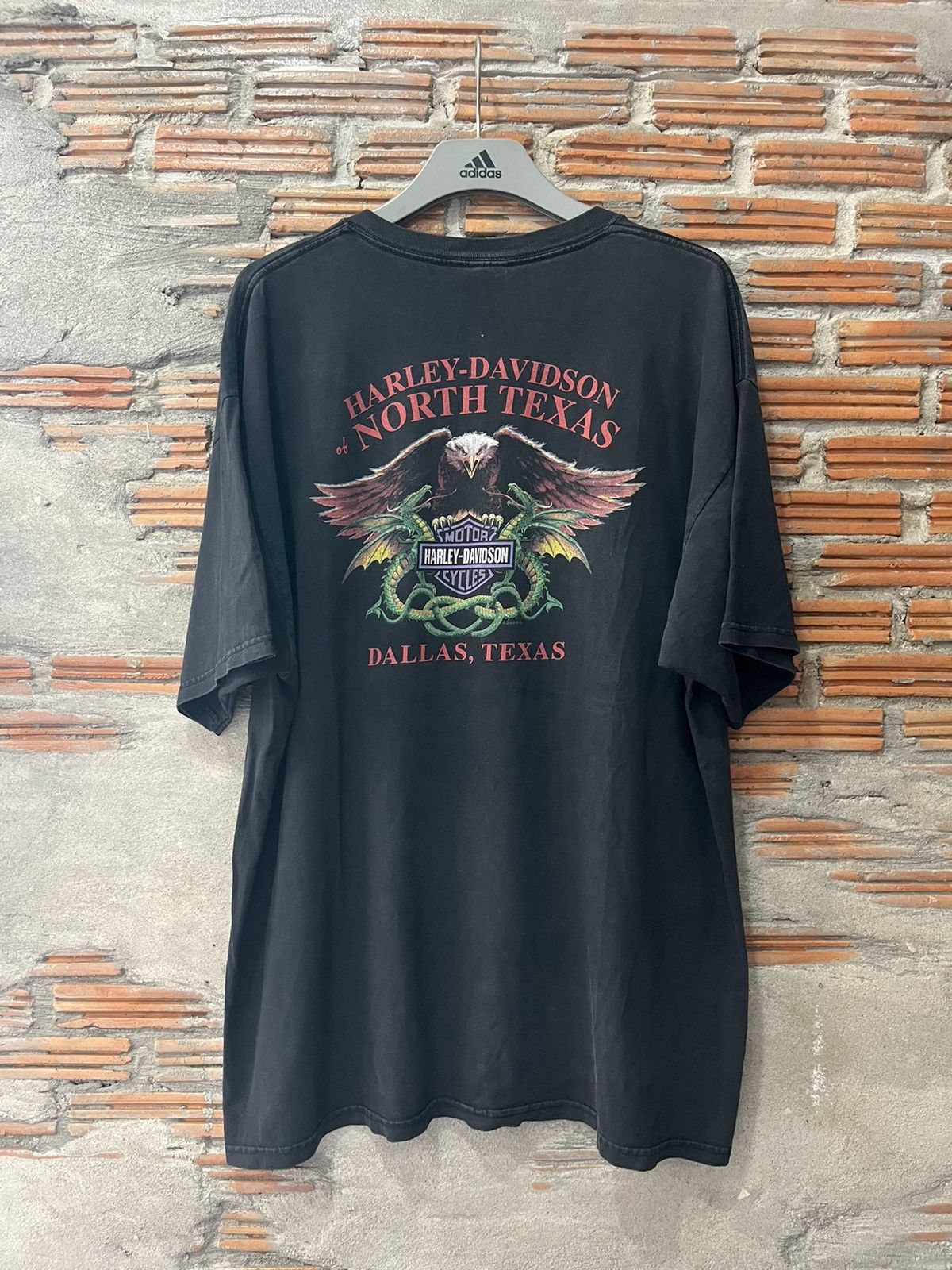 Harley Davidson Vintage Harley-Davidson Eagle Dragons 2000’s Tshirt Size US XXL / EU 58 / 5 - 3 Thumbnail