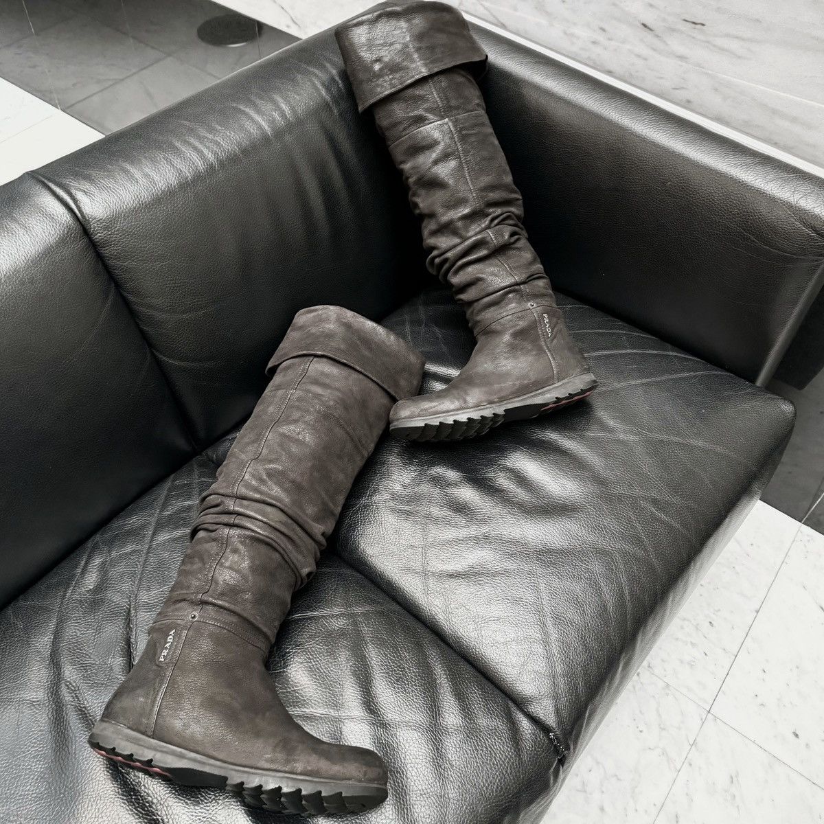 Prada Prada Archive draped boxer pirate boots Size US 8 / IT 38 - 7 Thumbnail