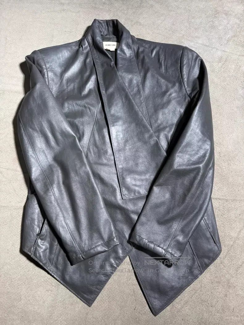 Helmut Lang Helmut Lang Black Leather Jacket Classic Soft and Textured Size US S / EU 44-46 / 1 - 2 Thumbnail