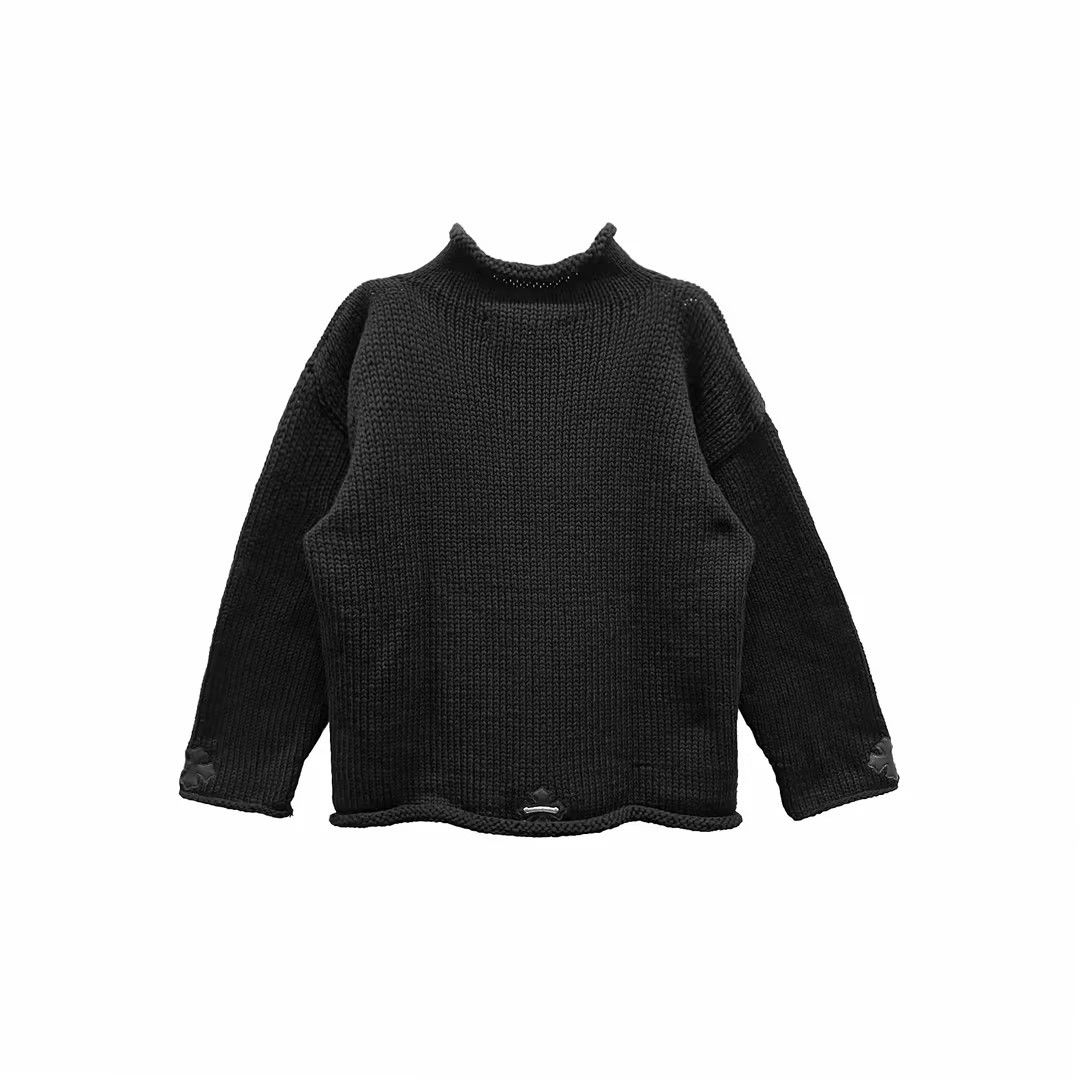 Chrome Hearts Chrome Hearts Leather Patch Cotton Rollneck Knit Sweater Size US XXL / EU 58 / 5 - 2 Thumbnail