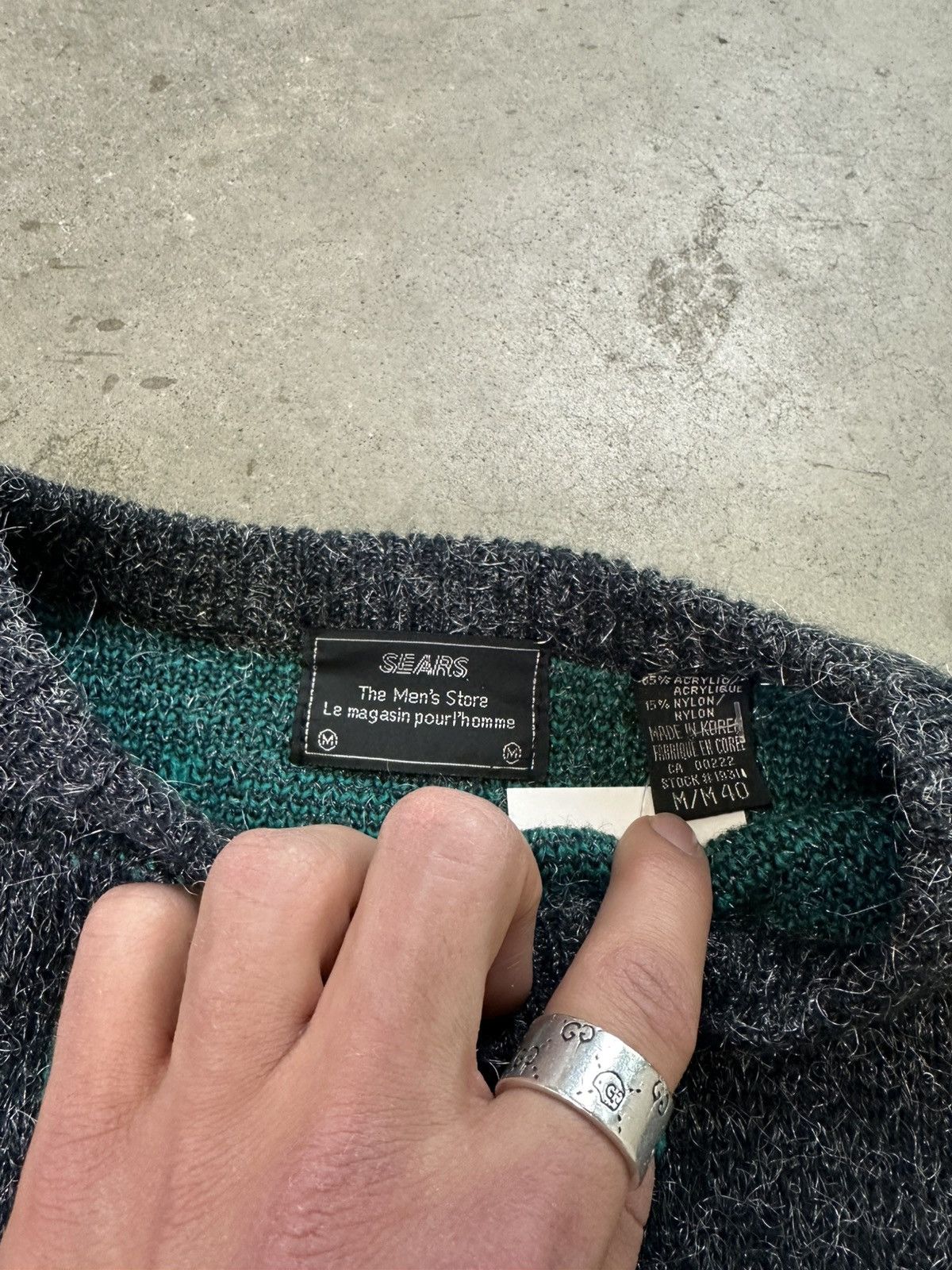 Sears × Vintage vintage 80s sears abstract pattern knit sweater medium Size US M / EU 48-50 / 2 - 4 Thumbnail