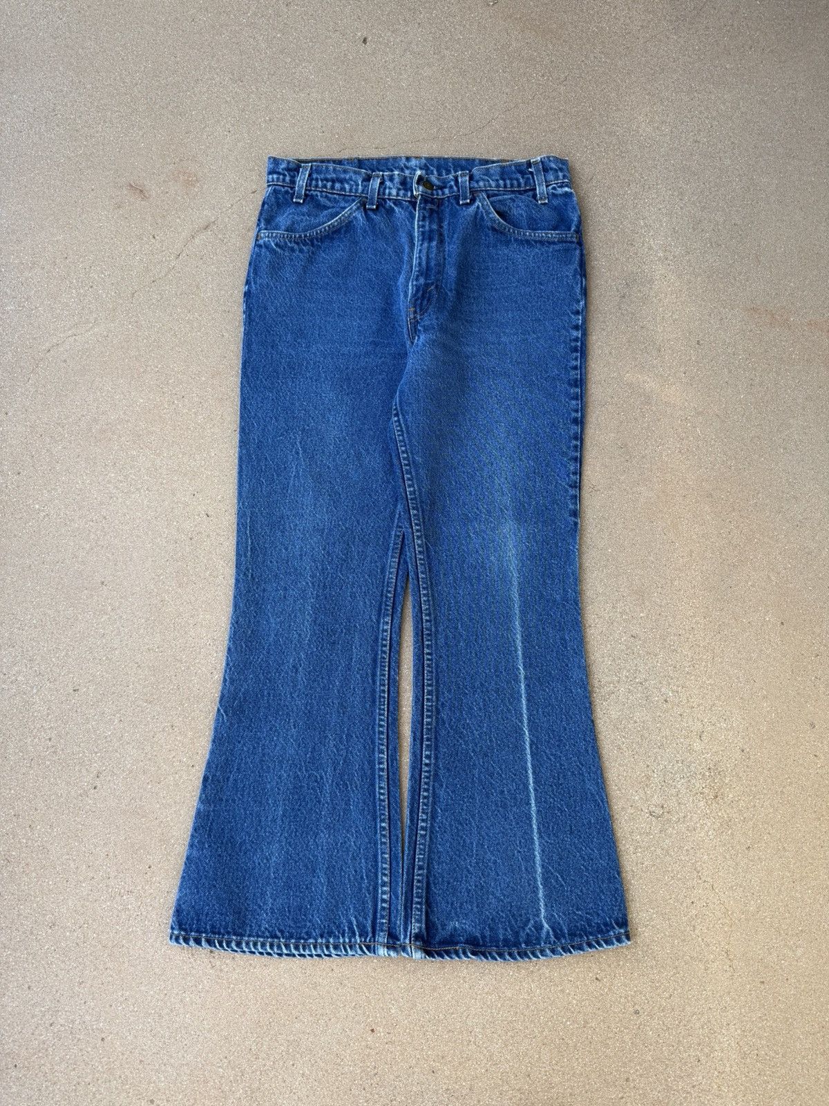 Levi's Vtg 80’s Levi’s 646 Orange Tab Bellbottom Flare Jeans 32x28 Size US 32 / EU 48 - 1 Thumbnail