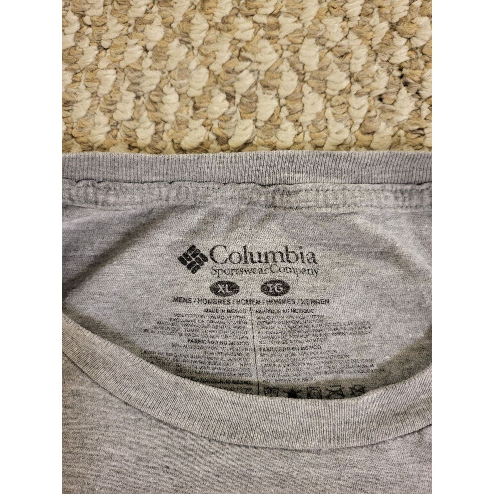 Columbia Columbia Mens Size Xl Gray Graphic T-Shirt Size US XL / EU 56 / 4 - 3 Thumbnail