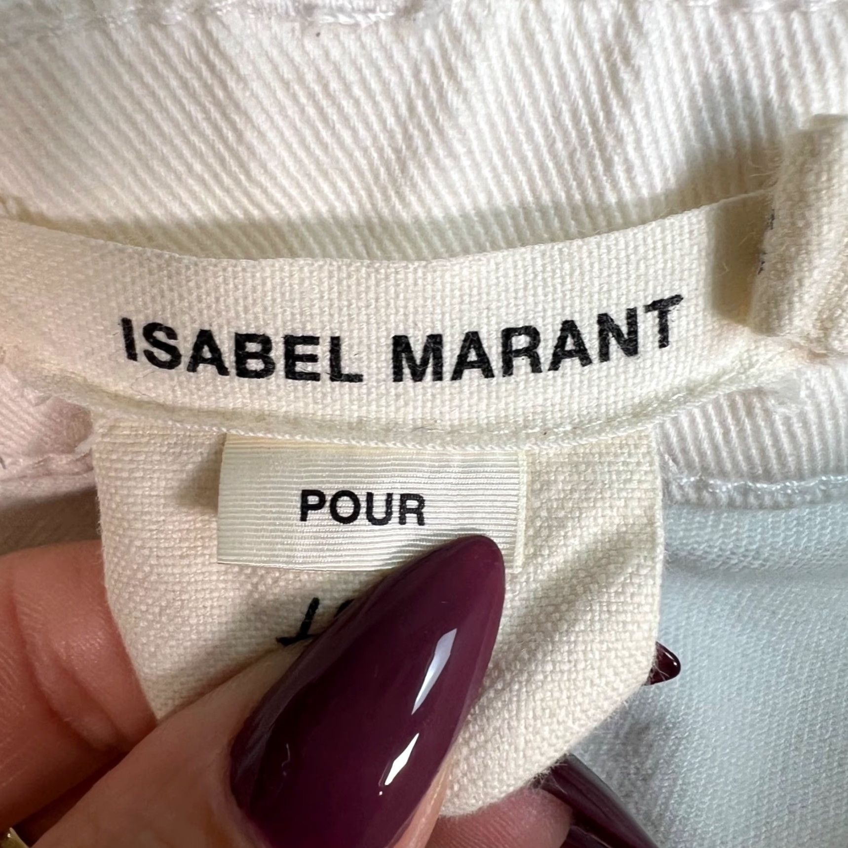 Isabel Marant Isabel Marant x H&M Womens Jeans 8 White with Black Chevron Side Stripes Skinny High Rise Denim Cotton 30 Inseam 31 Waist Women 8 Size 30" / US 8 / IT 44 - 3 Thumbnail