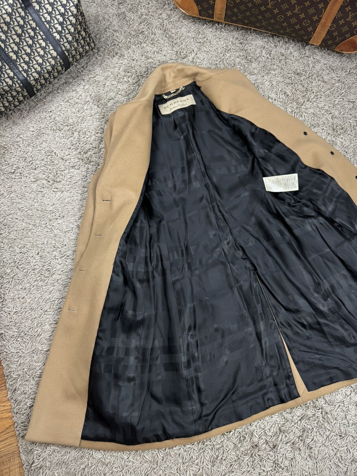 Burberry Cashmere coat Burberry Camel original streetwear luxury item Size S / US 4 / IT 40 - 2 Thumbnail