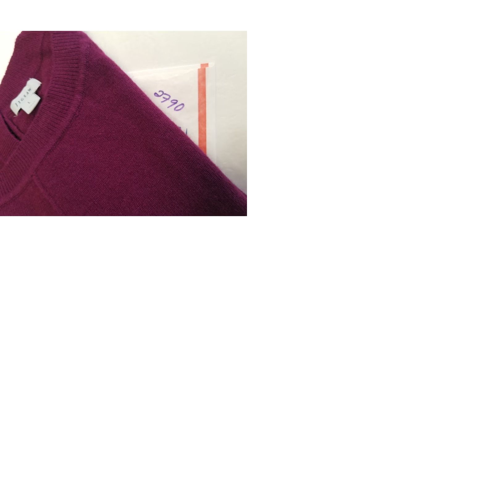 Jigsaw Jigsaw Jumper Bourgundy Knit Long Sleeve Back Button Up Burgundy L Women Size L Wool Blend 3/4 Sleeve Size L / US 10 / IT 46 - 9 Thumbnail