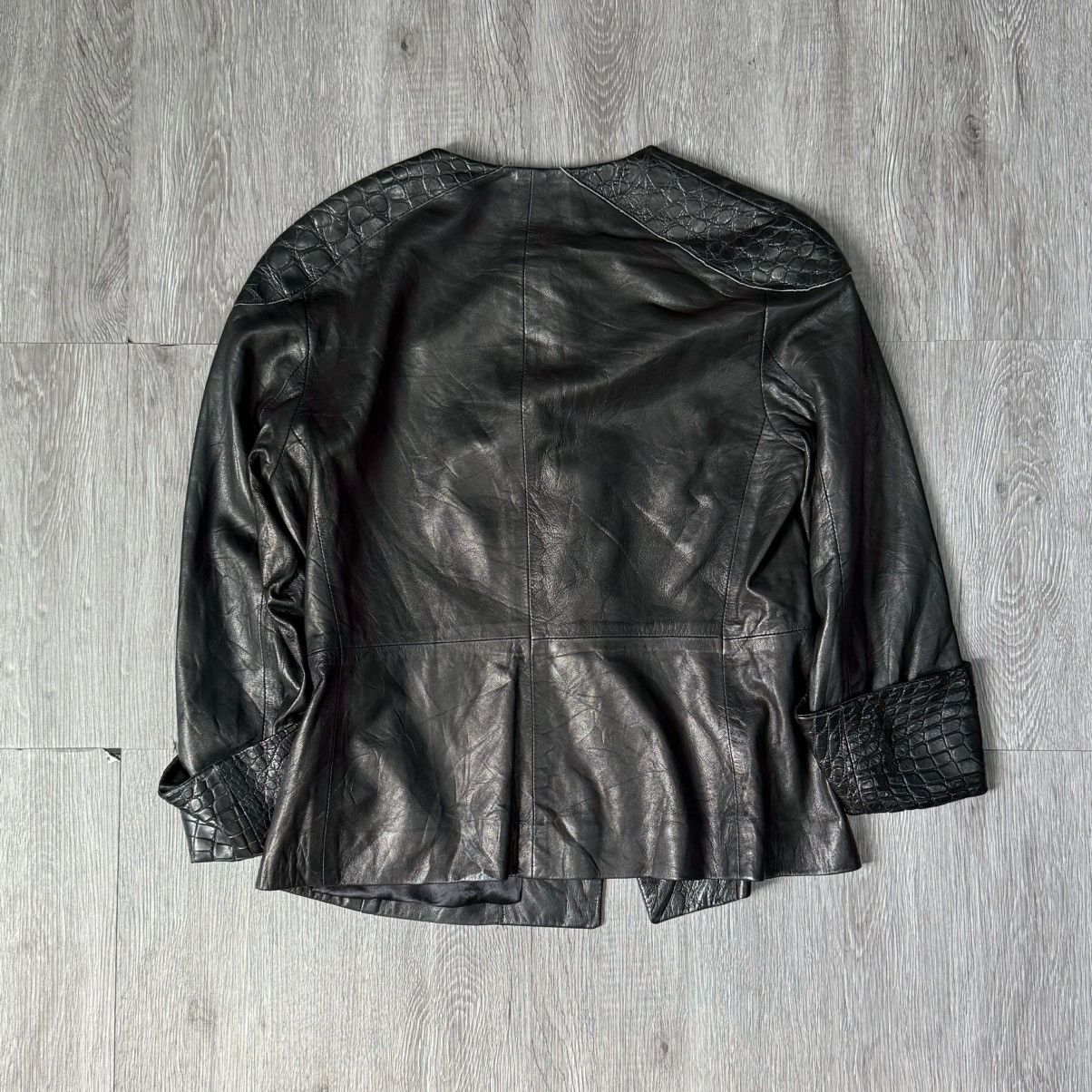 The Row The Row - Leather / Trimmed Aligator Jacket Size M / US 6-8 / IT 42-44 - 2 Thumbnail