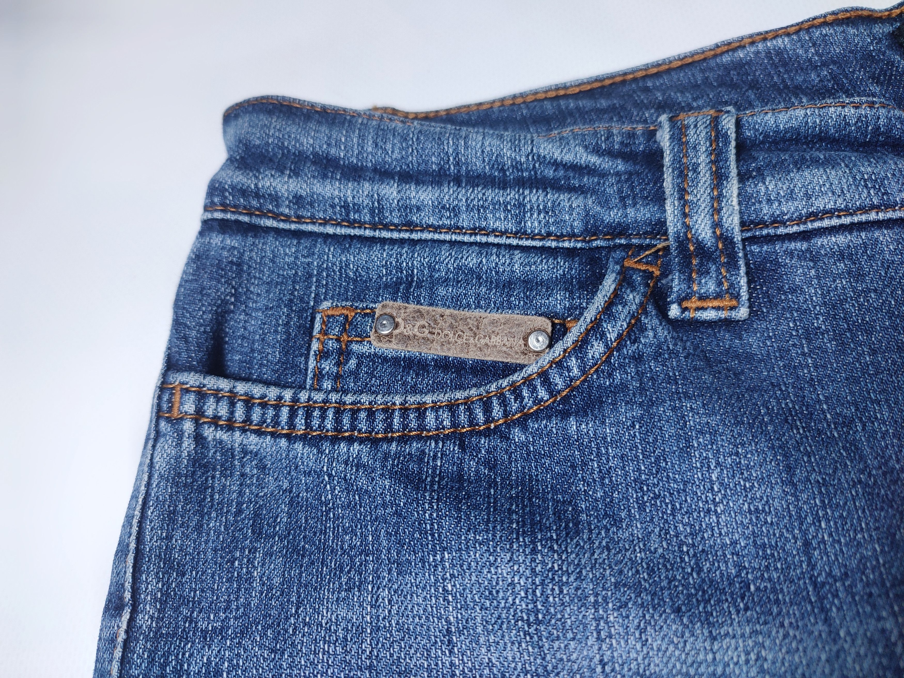 Dolce & Gabbana Vintage Dolce Gabbana Logo Stitched Denim Pants Size 29" - 6 Thumbnail
