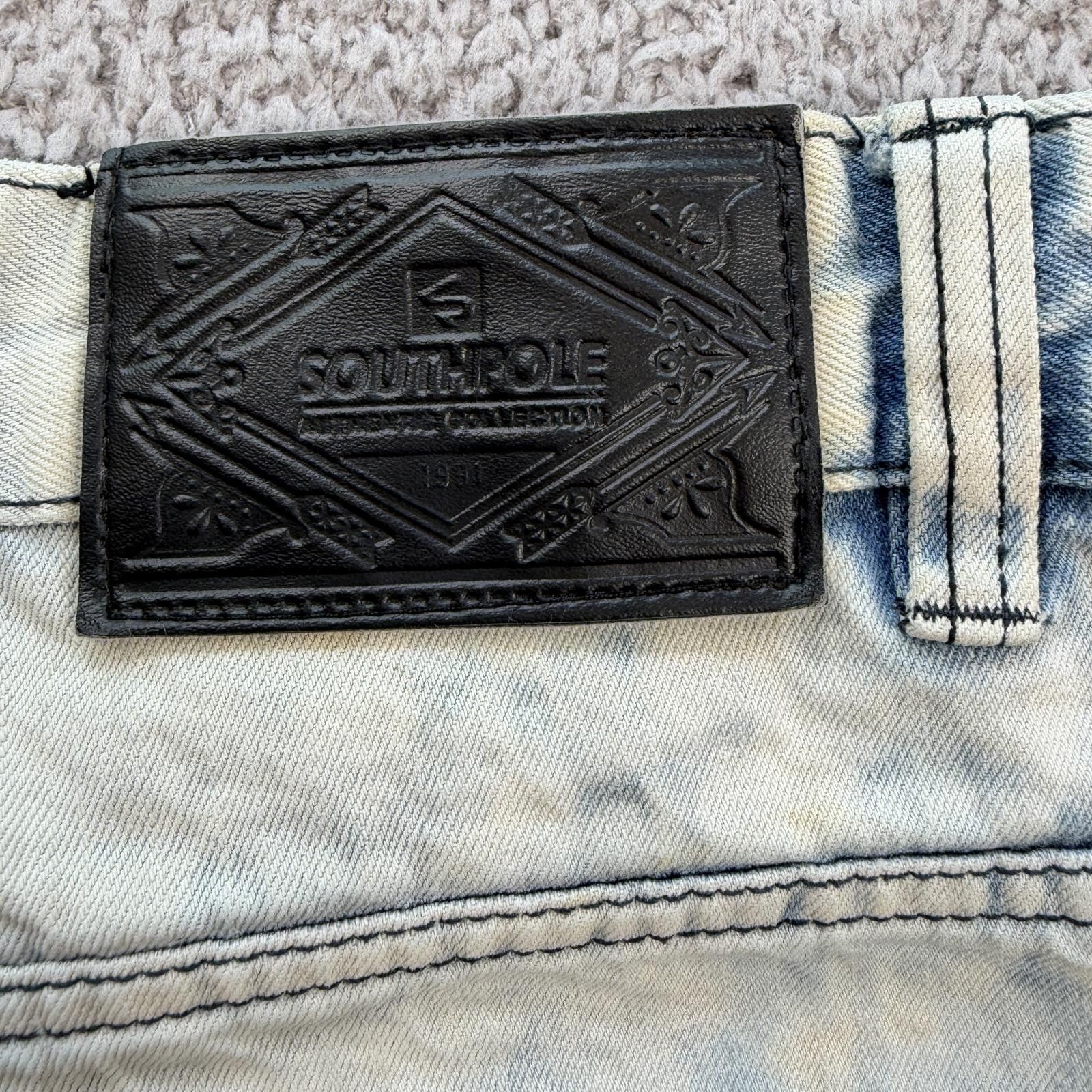 Southpole Vintage Southpole Jeans Mens 42x32 Distressed Acid Wash Size US 42 / EU 58 - 6 Thumbnail