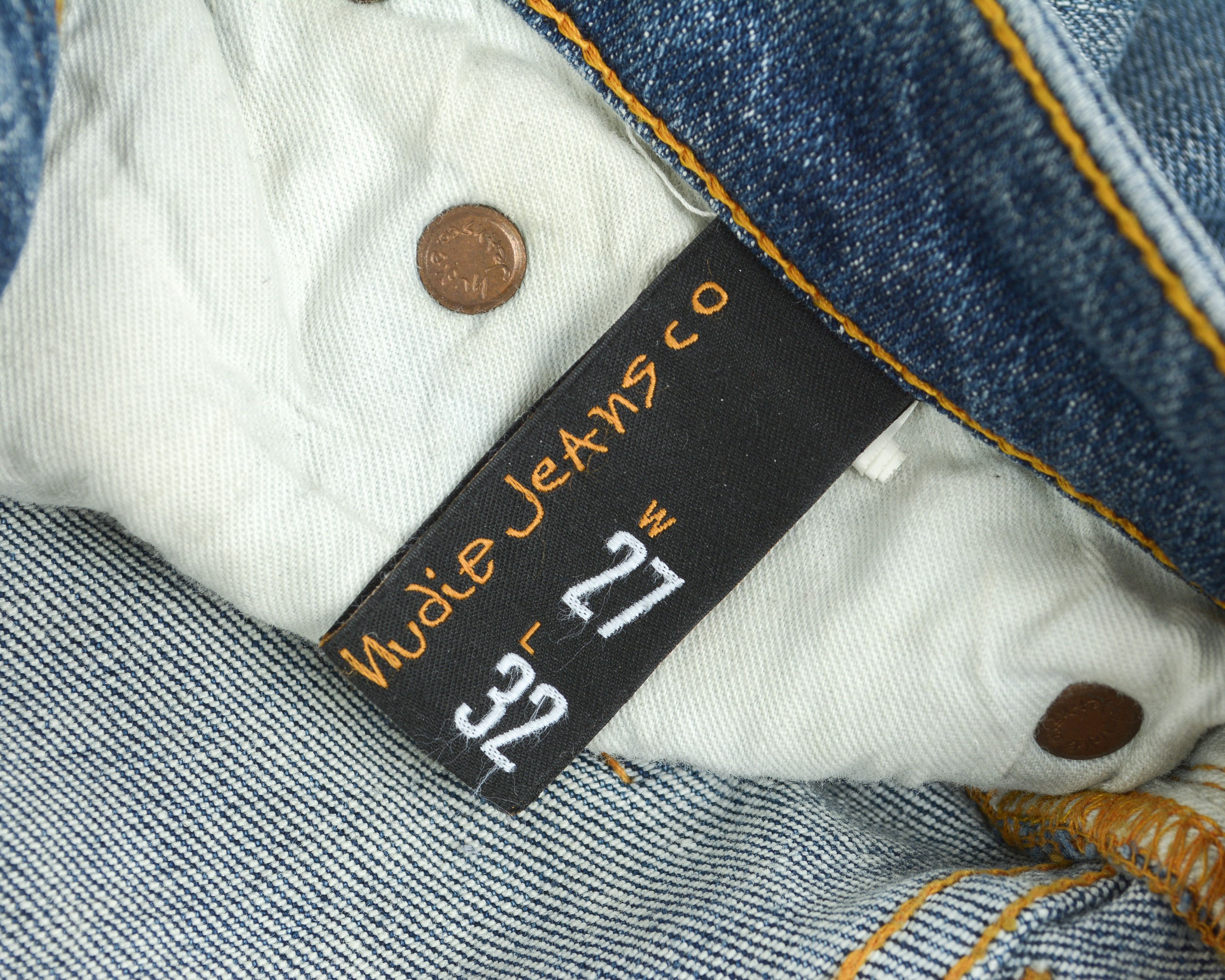 Nudie Jeans Skinny Sam Org Spring Blue W27 L32 Slim Jeans Denim Trousers Size US 27 - 8 Thumbnail