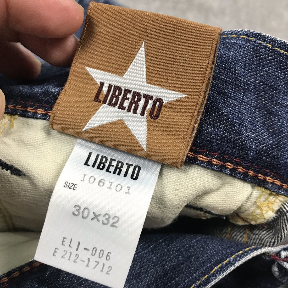 Beauty Beast × Japanese Brand FLARE LIBERTO XXX DENIM DESIGN ACID DISTRESSED BOOTCUT JEANS Size US 30 / EU 46 - 23 Thumbnail