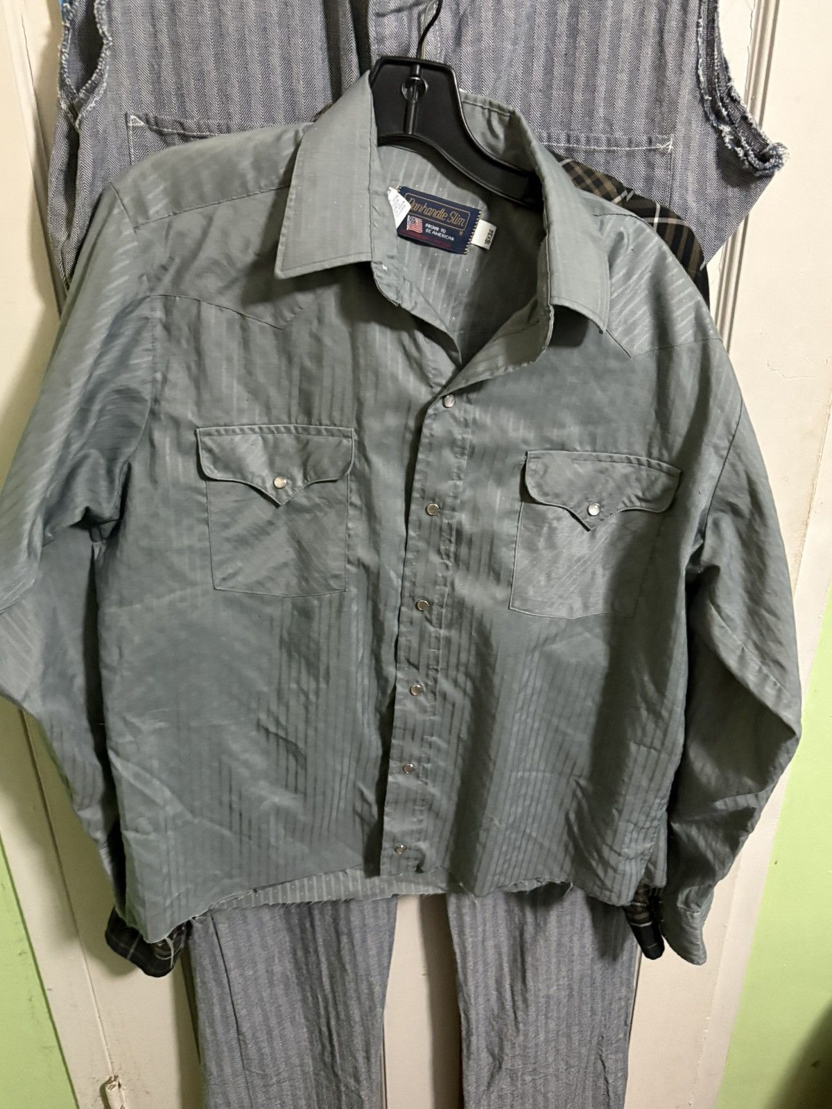 Other Vintage pinstripe western button up Size US L / EU 52-54 / 3 - 1 Thumbnail