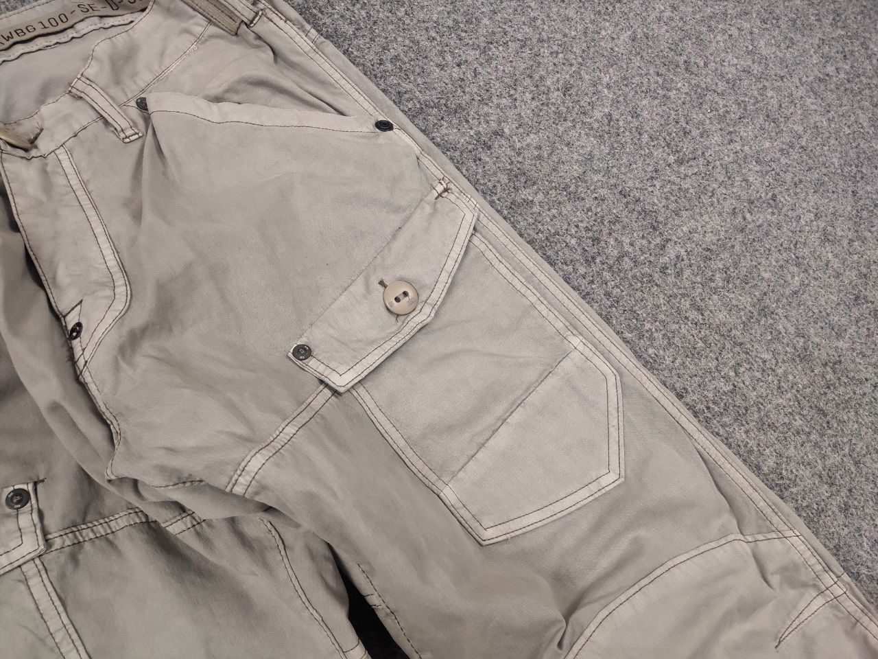 G-Star Vintage G Star Raw 3301 Cargo Multi pocket Double knee Pants Size US 34 / EU 50 - 9 Thumbnail