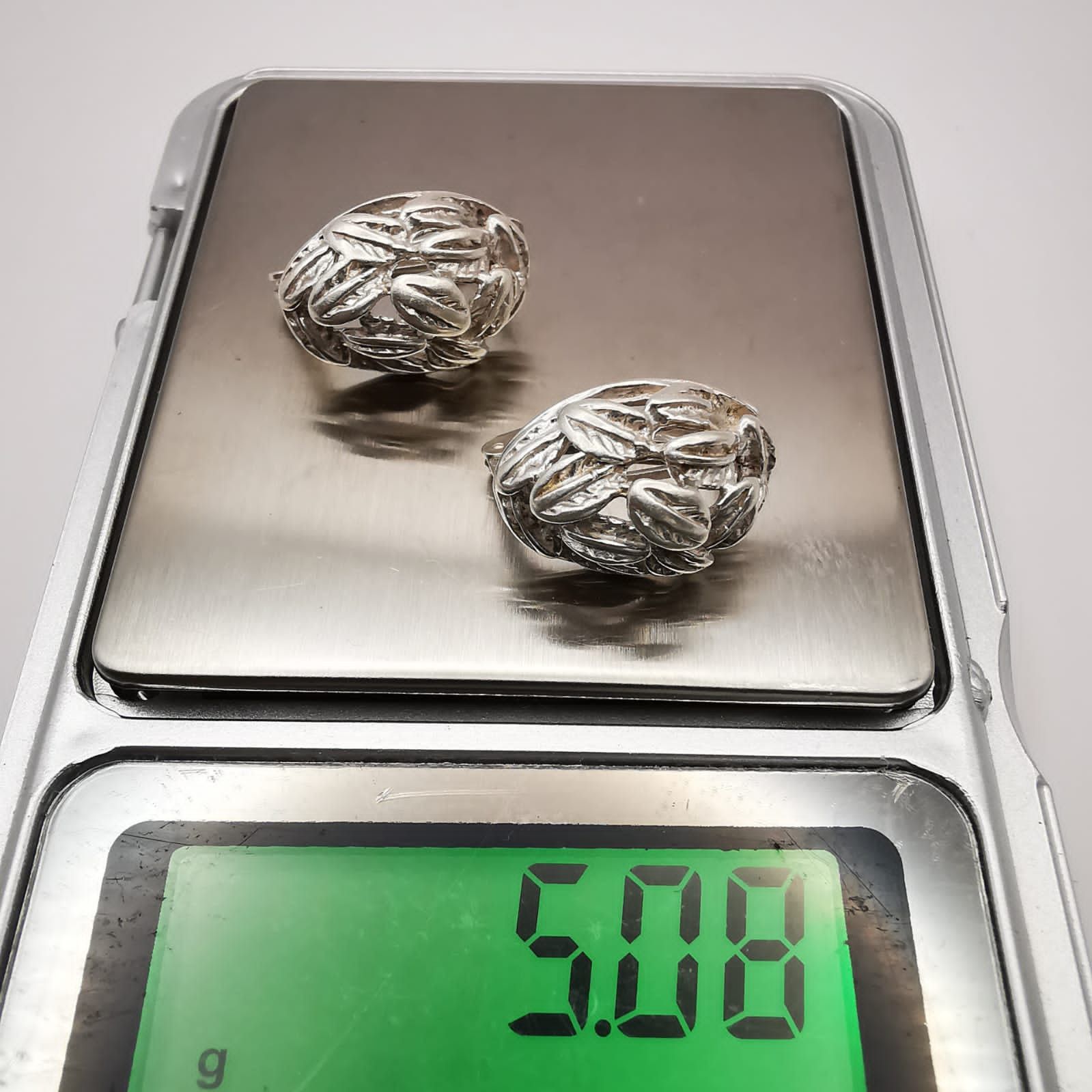 Sterling Silver Vintage 925 Sterling Silver Earrings Jewelry 5 g Size ONE SIZE - 5 Thumbnail