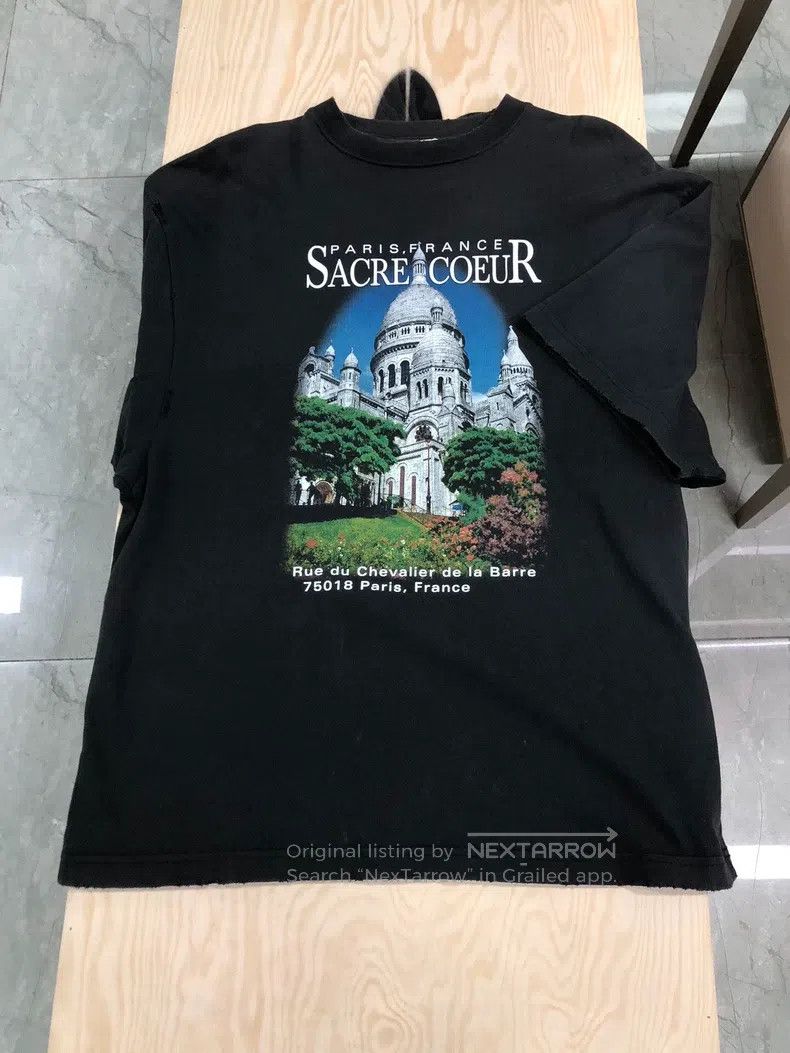 Balenciaga Balenciaga Round Neck Letter Printed T-shirt Black Size US XS / EU 42 / 0 - 1 Thumbnail