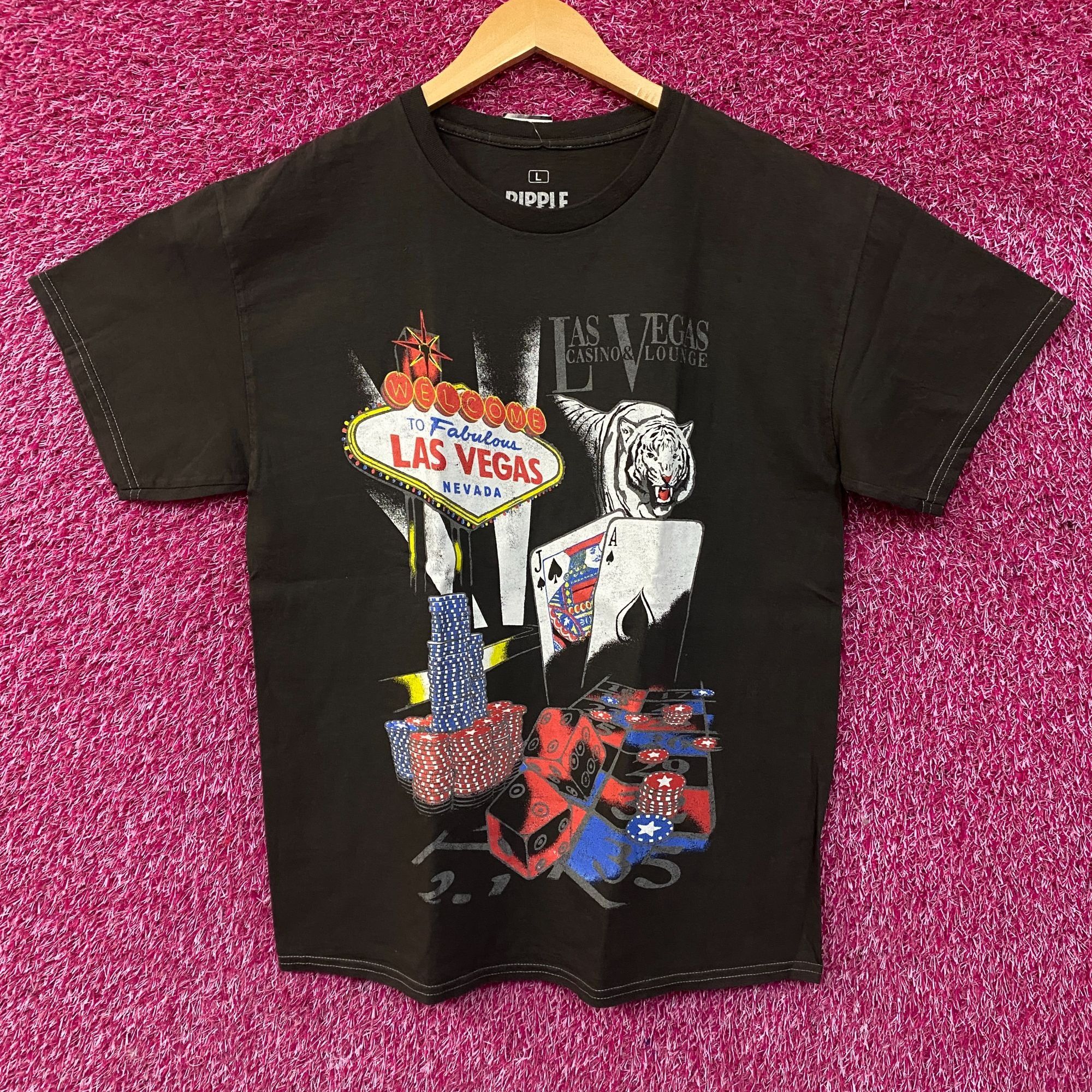Ripple Junction Ripple Junction Vegas Casino Viva Las Vegas Streetwear Tee L Size US L / EU 52-54 / 3 - 1 Thumbnail