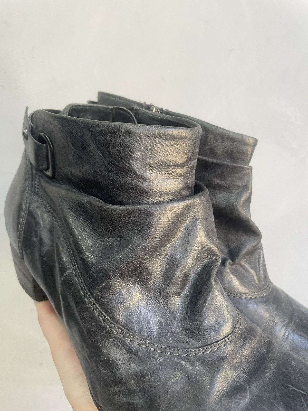A.S.98 Gothic heel platform boots leather guidi style avant garde Size US 8.5 / EU 41-42 - 5 Thumbnail