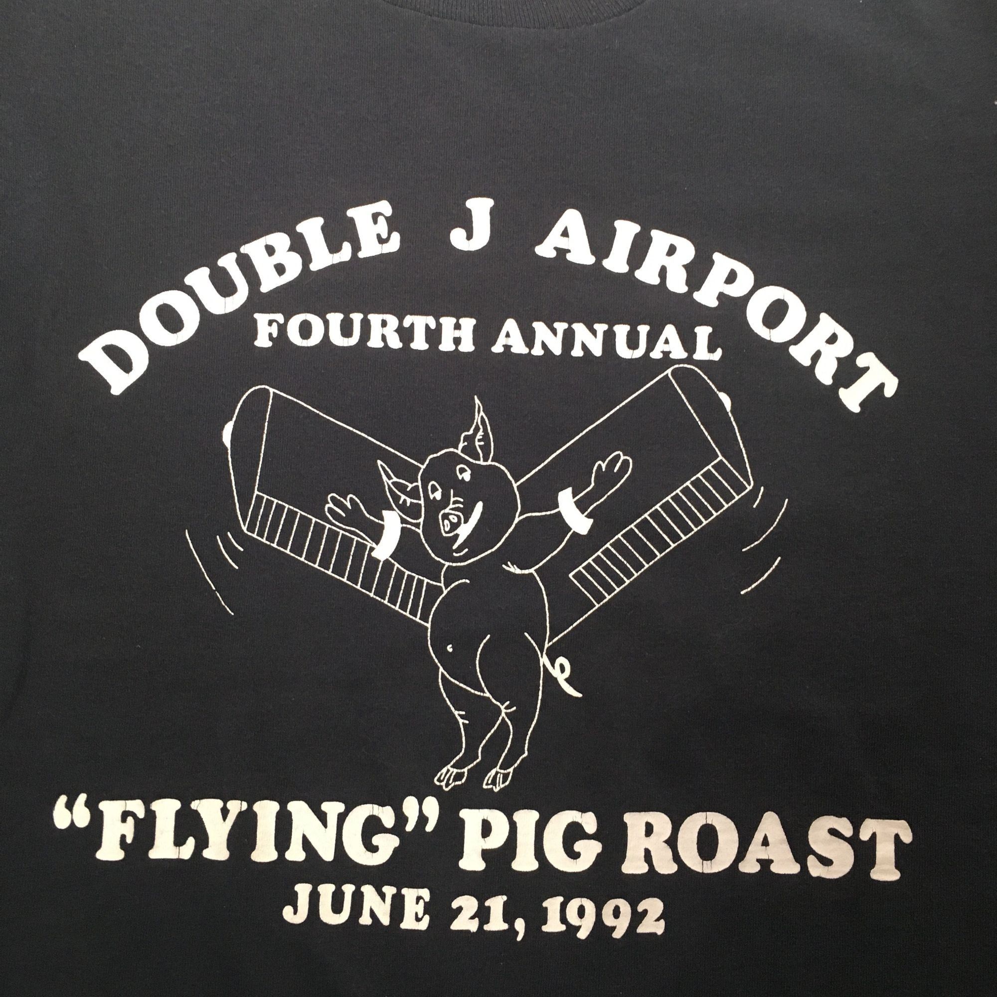 Other Vtg Screen Stars 1992 FLYING PIG ROAST Streetwear Shirt Size US L / EU 52-54 / 3 - 1 Thumbnail