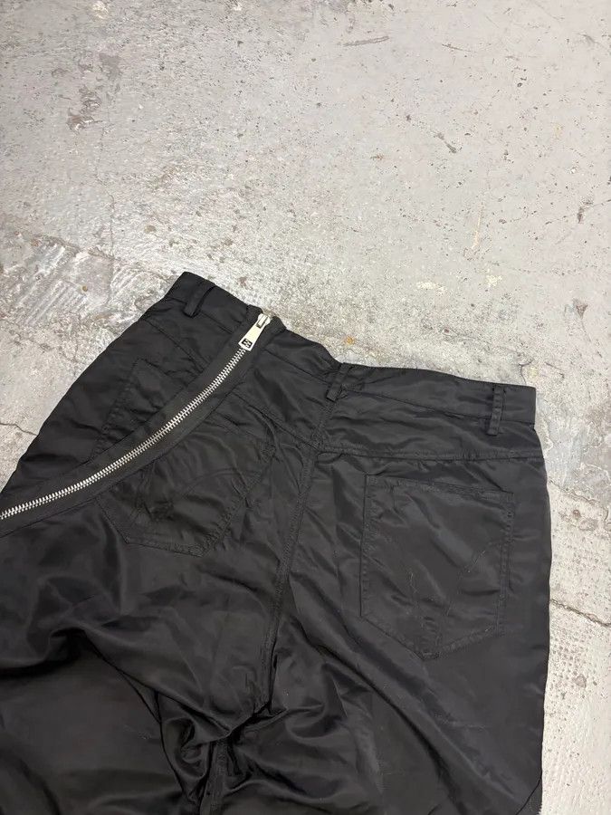 Vintage Archive Black Nylon Tornado Zip Pants Size US 32 / EU 48 - 7 Thumbnail
