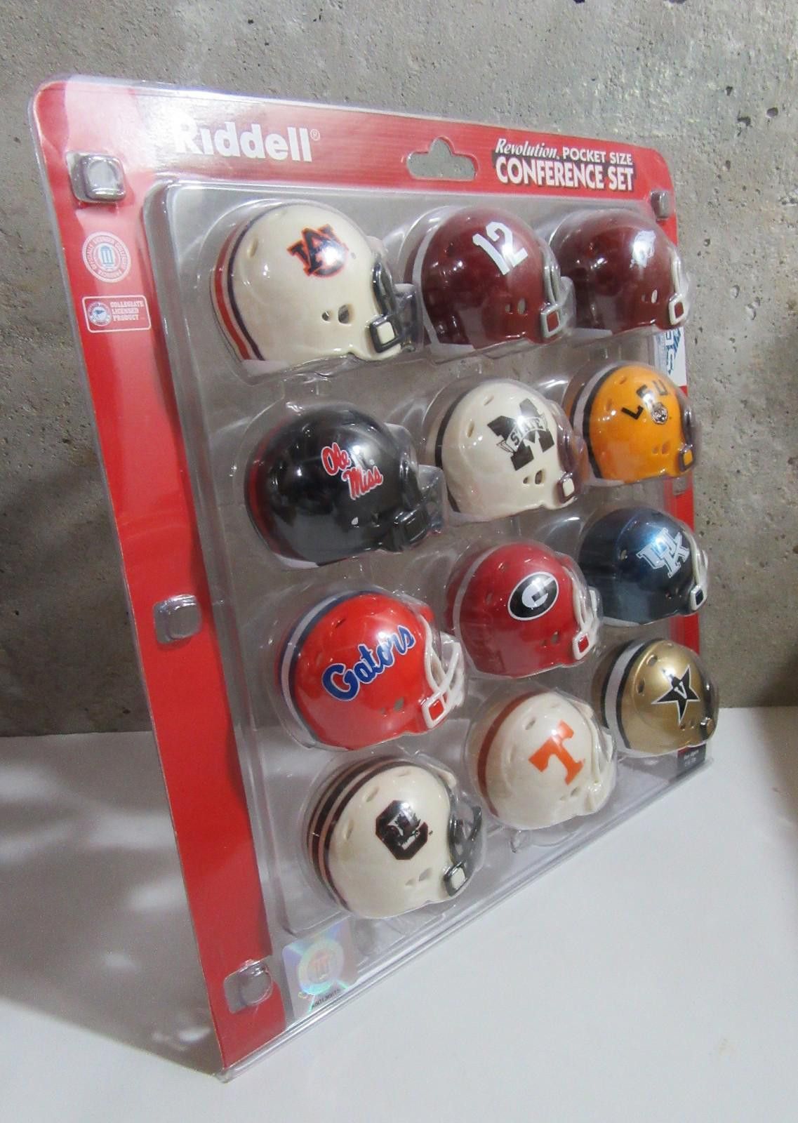 Riddell Riddell SEC Conference Revolution Pocket Pro Football Helmet Size ONE SIZE - 3 Thumbnail