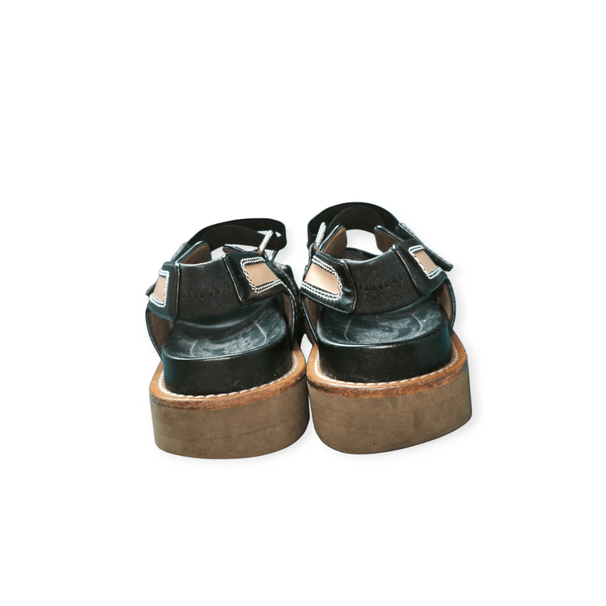 Designer × Marni Leather Slingback Sandal Size US 7 / IT 37 - 6 Thumbnail