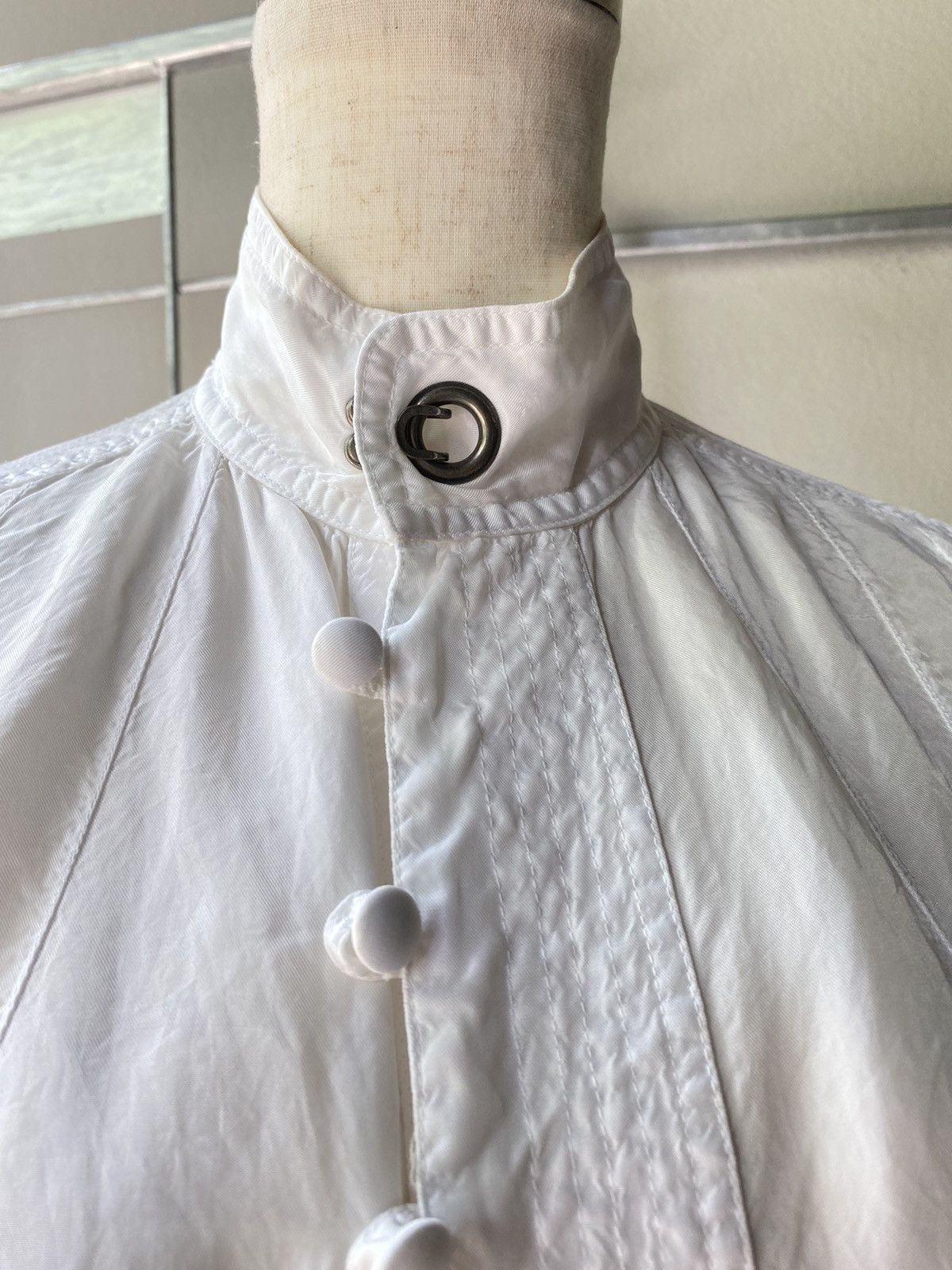 Diesel DIESEL White High-Collar Blouse Shirt Size S / US 4 / IT 40 - 16 Thumbnail