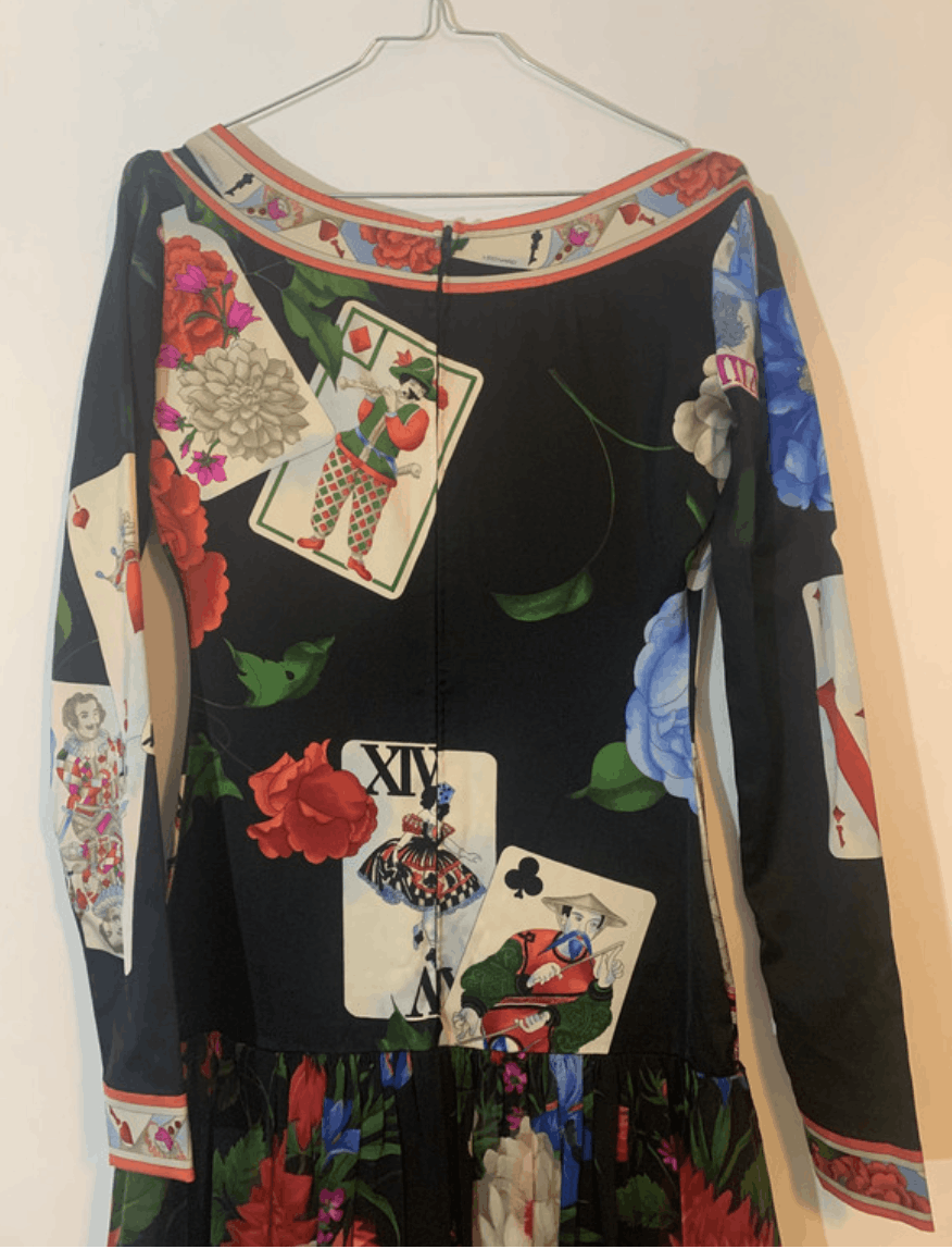 Leonard Paris Long silk dress by Leonard with long sleeves Size S / US 4 / IT 40 - 3 Thumbnail