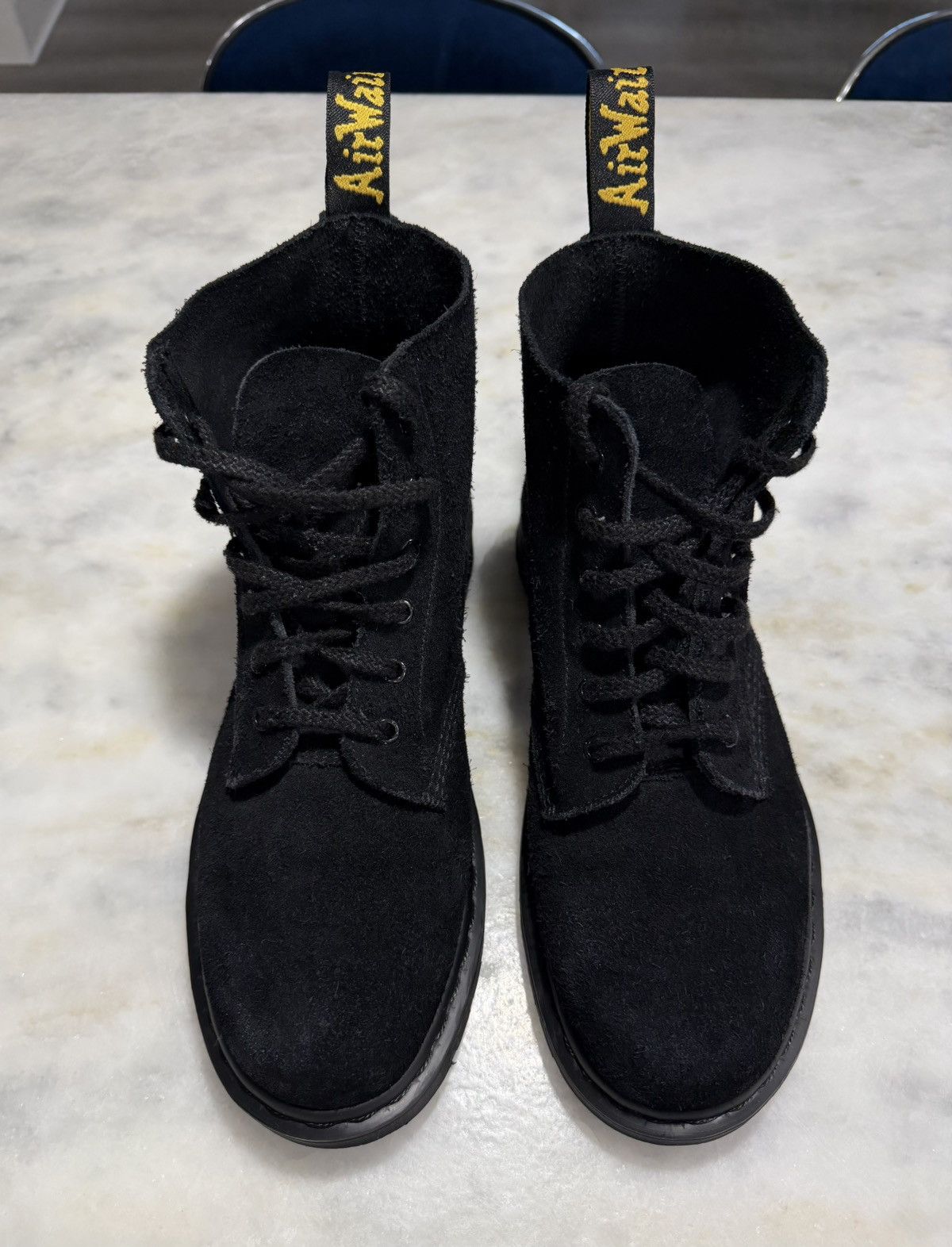 Dr. Martens Dr. Martens, 101 Mono Lace-Up Boot(Men)BlackSuedeBootsSize10 Size US 10 / EU 43 - 3 Thumbnail
