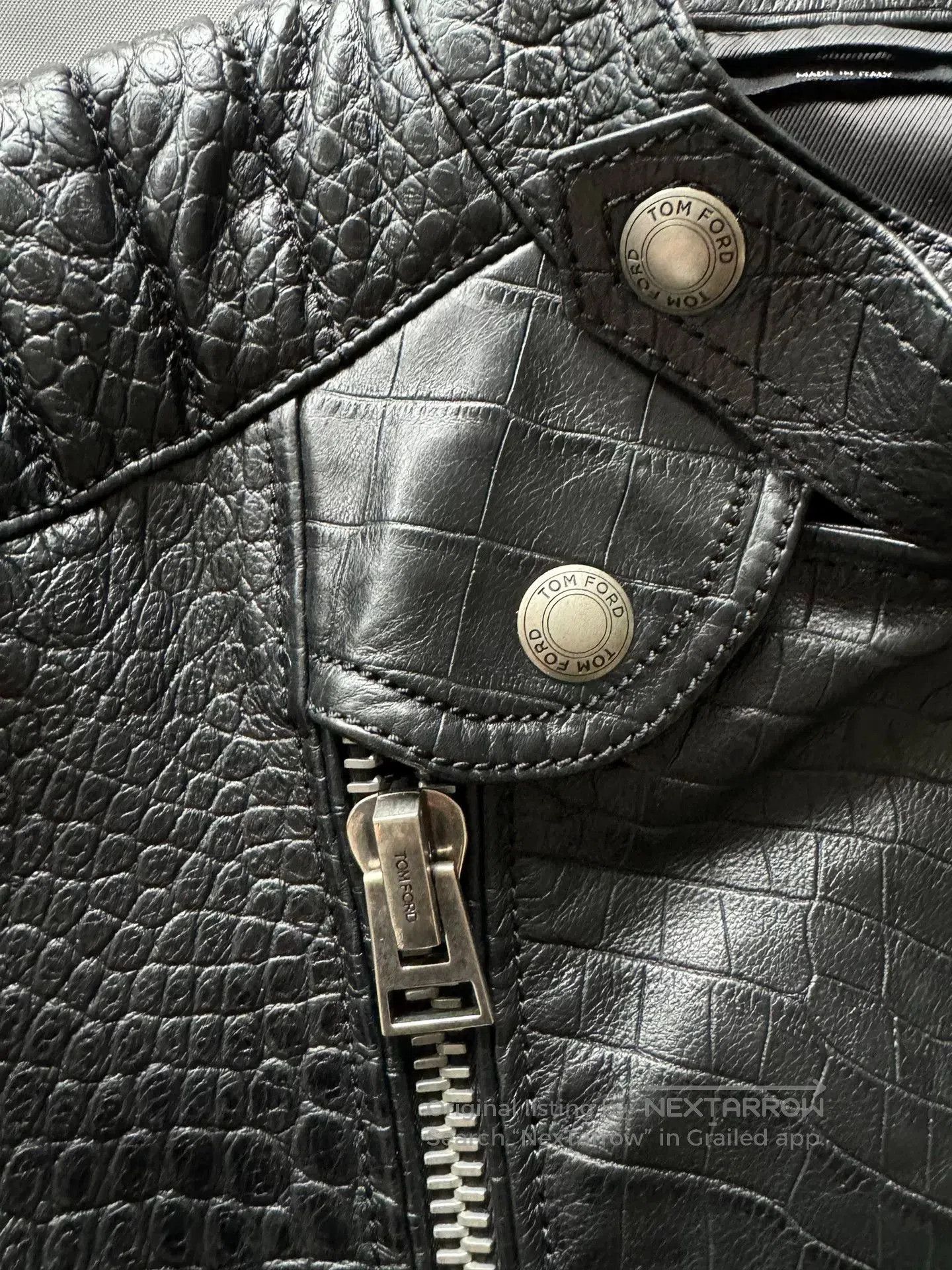 Tom Ford Tom Ford Crocodile Leather Biker Jacket. Size US S / EU 44-46 / 1 - 4 Thumbnail