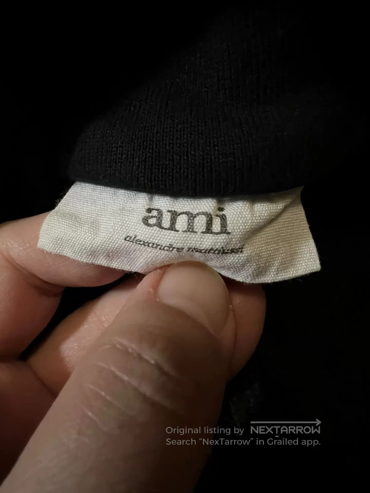 AMI ami red logo half-zip black sweatshirt. Size US S / EU 44-46 / 1 - 6 Thumbnail