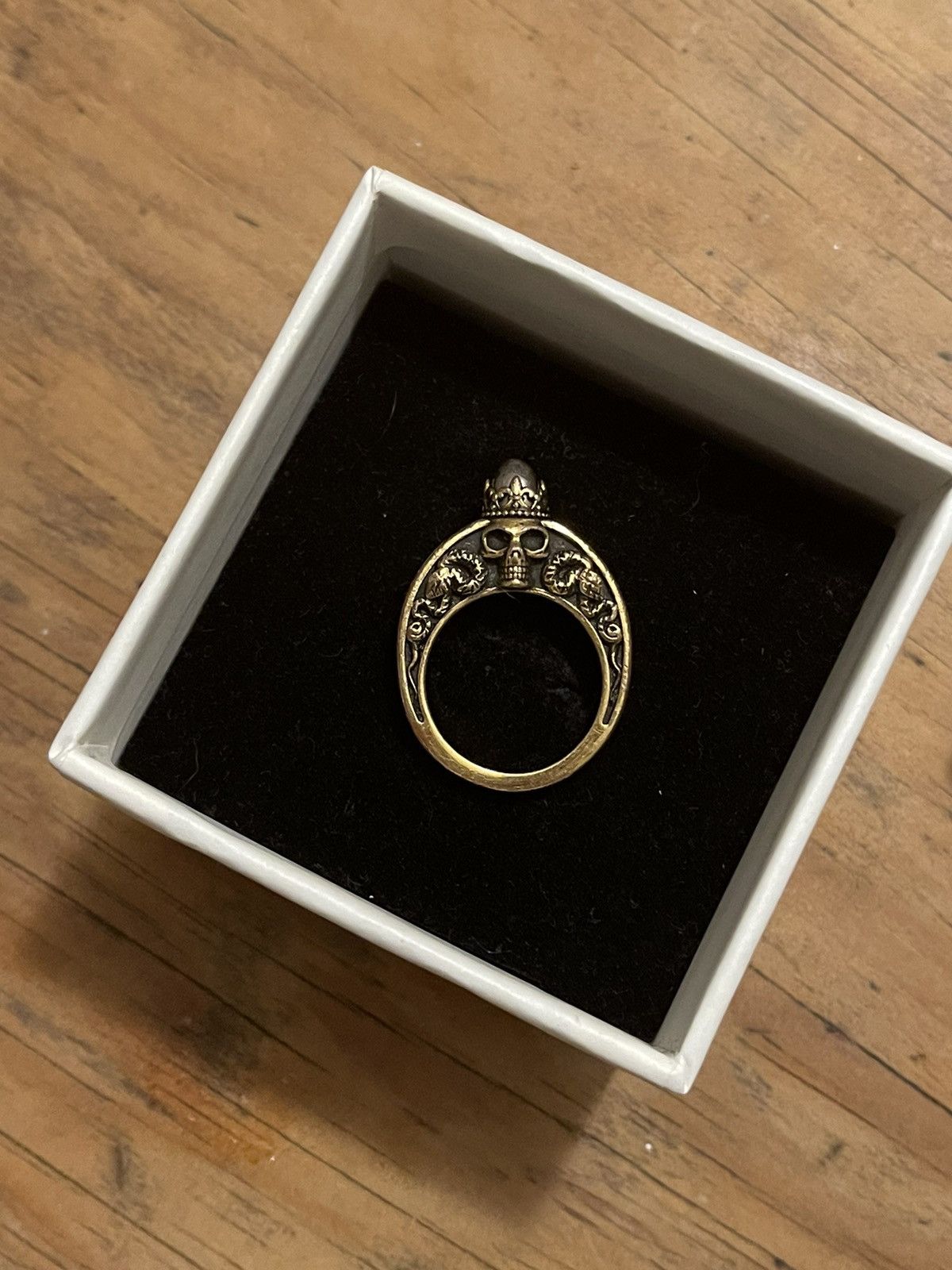 Alexander McQueen Alexander McQueen King skull ring size 9 Size ONE SIZE - 2 Thumbnail