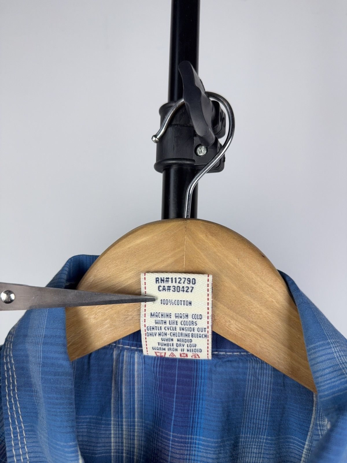 True Religion True Religion Blue Plaid Western Shirt Snap Button Size L / US 10 / IT 46 - 5 Thumbnail