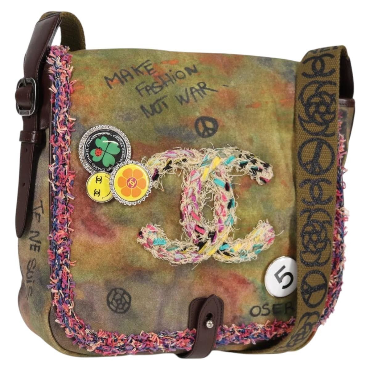 Chanel Chanel Embroidery Graffiti Shoulder Bag Size ONE SIZE - 1 Thumbnail