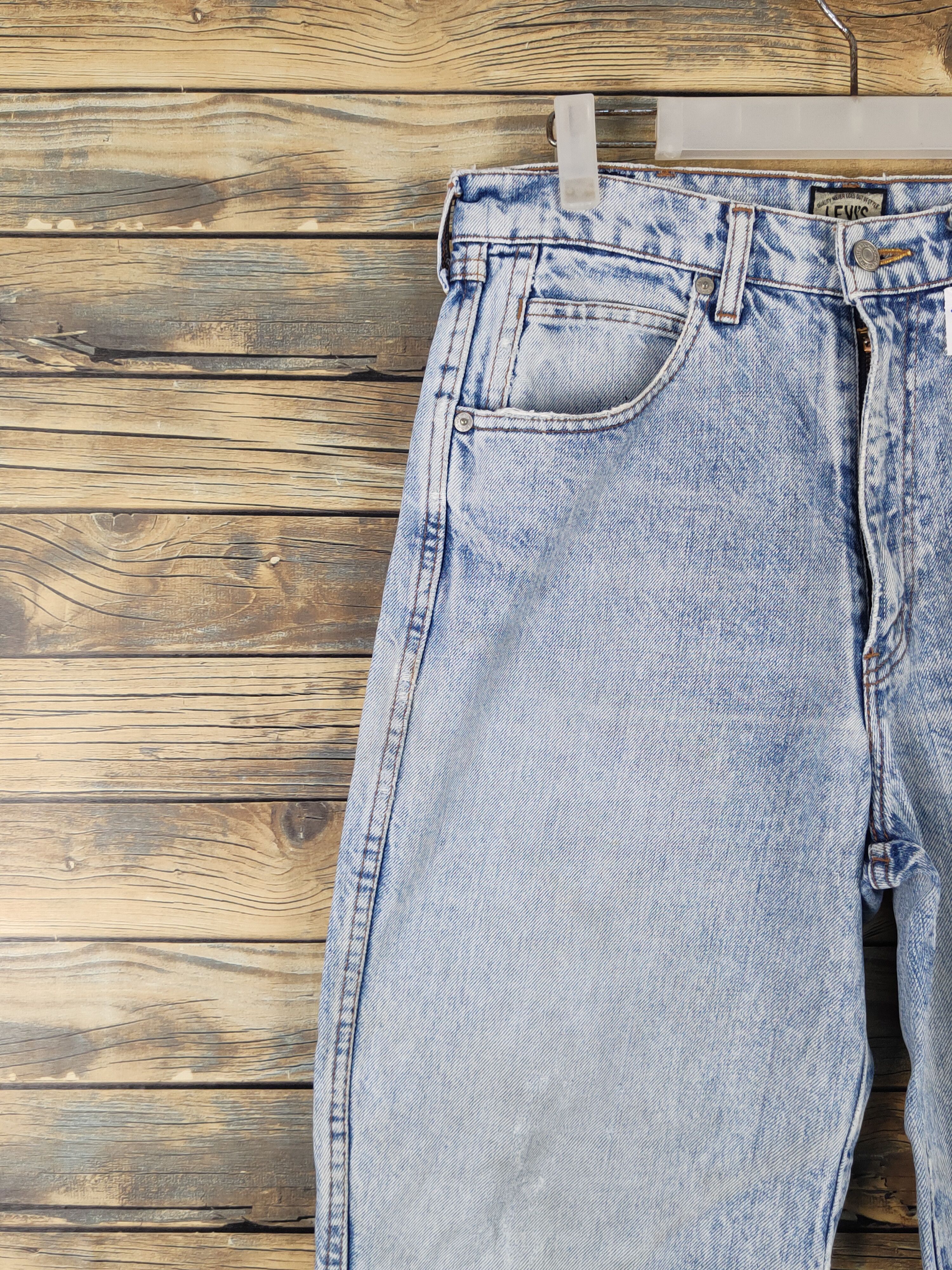 Levi's Levi's Light Blue vintage Distressed Ripped Jeans #1566 Size US 31 - 3 Thumbnail