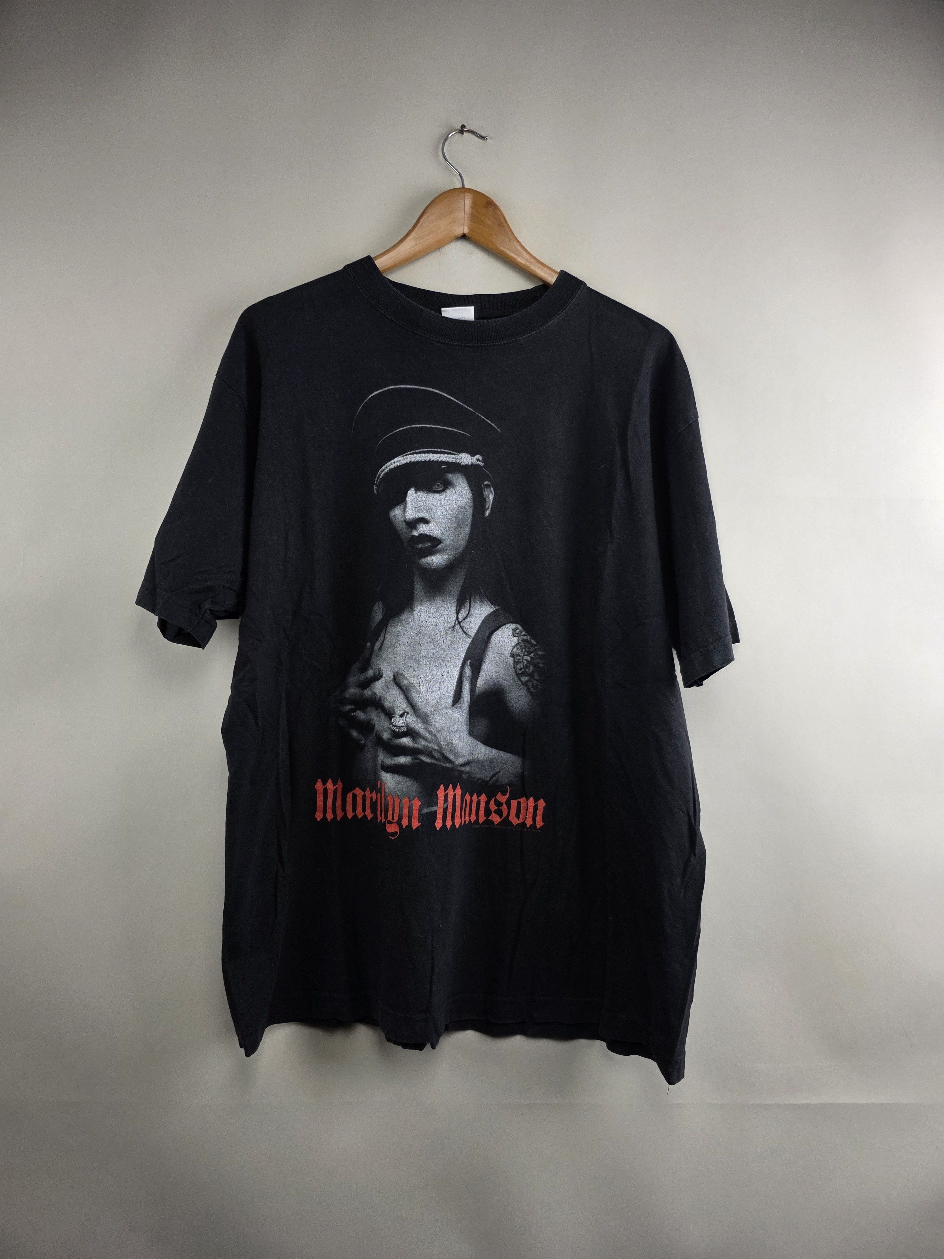 Band Tees × Marilyn Manson × Vintage 2001 Marilyn Manson Hollywood XL 23" 28.5" Size US XL / EU 56 / 4 - 8 Thumbnail