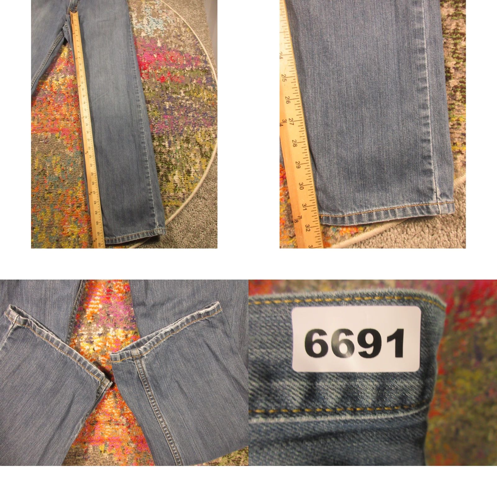 Levi's Levi's Jeans 31x32 Medium Wash Blue Denim Classic Relaxed Fit Straight Leg 5-Pocket Mens Size US 31 - 8 Thumbnail