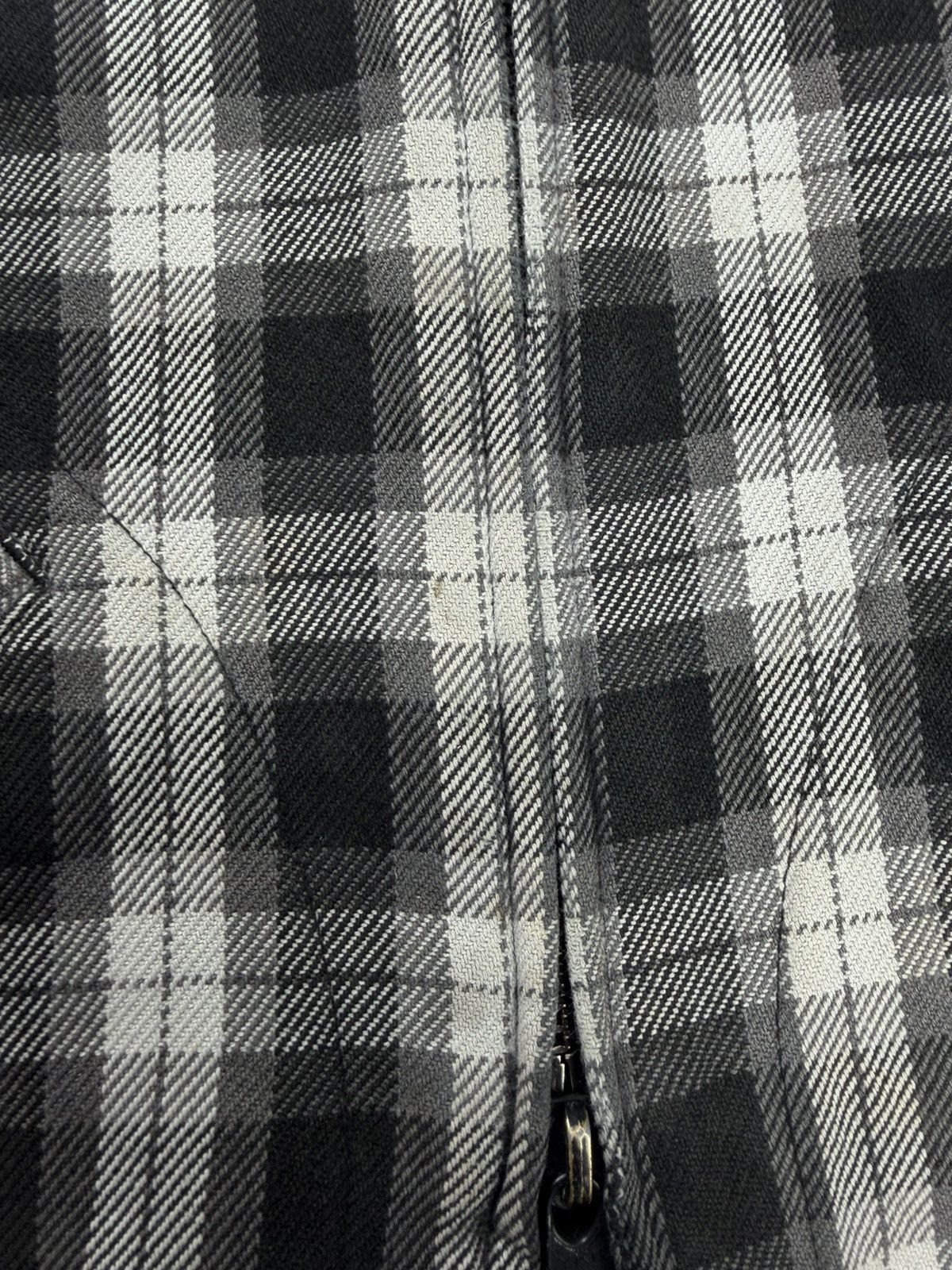 Iron Heart Iron Heart Heavy Flannel Zip Jacket Black Grey Check Size M Size US M / EU 48-50 / 2 - 18 Thumbnail