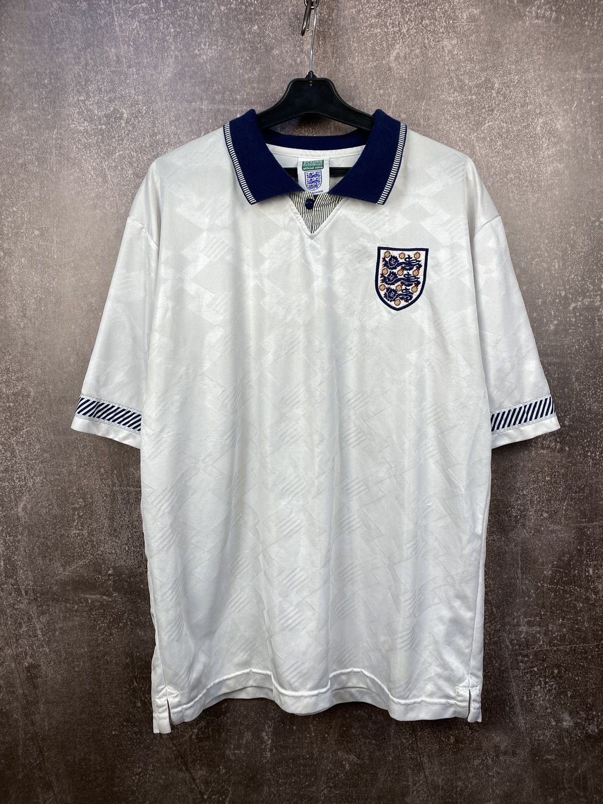 Vintage Vintage 90s England Score Draw Jersey rare Size US L / EU 52-54 / 3 - 1 Thumbnail
